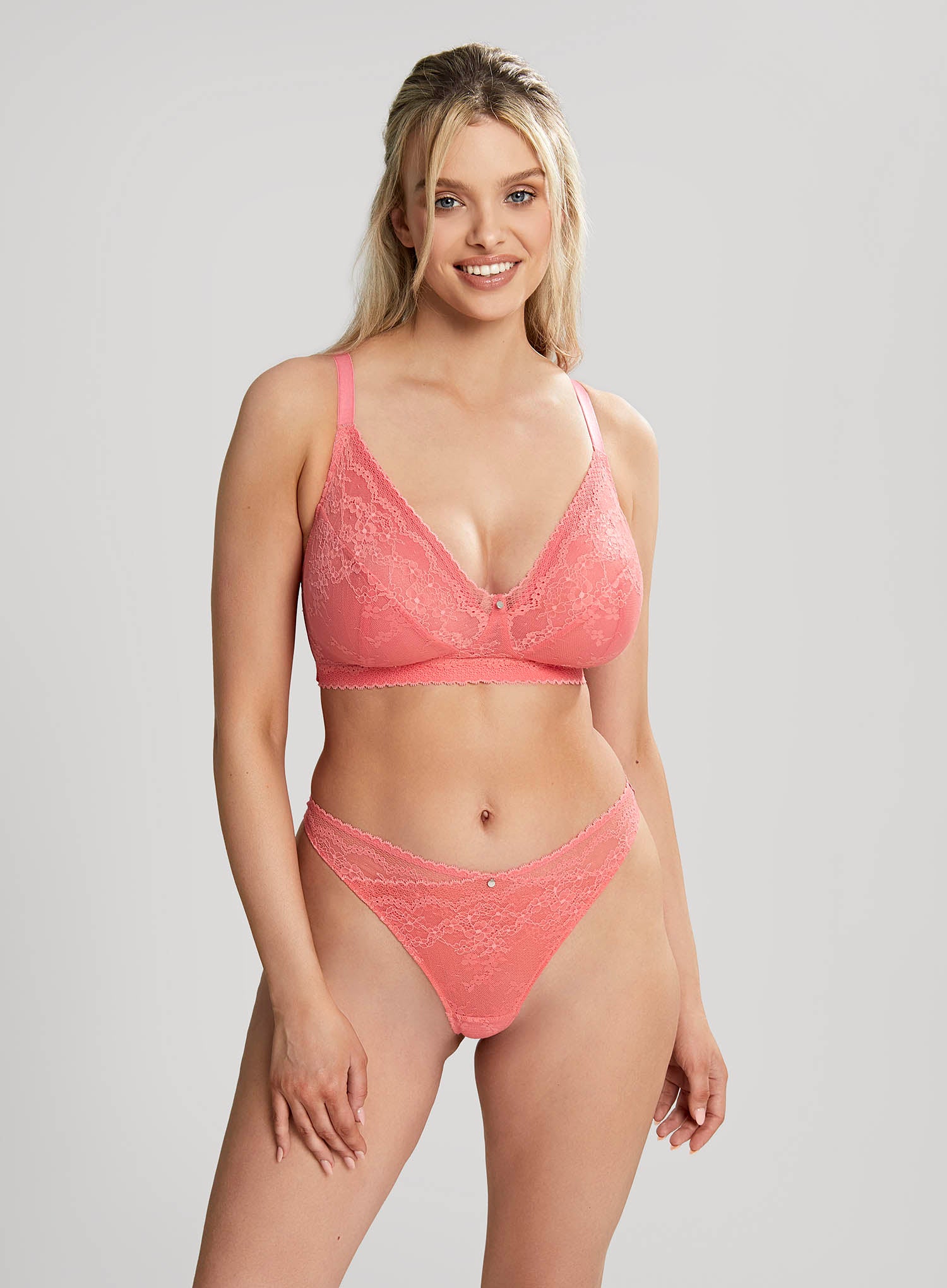 Alexis Low Front Balconnet Bra Sunkiss Coral 30F