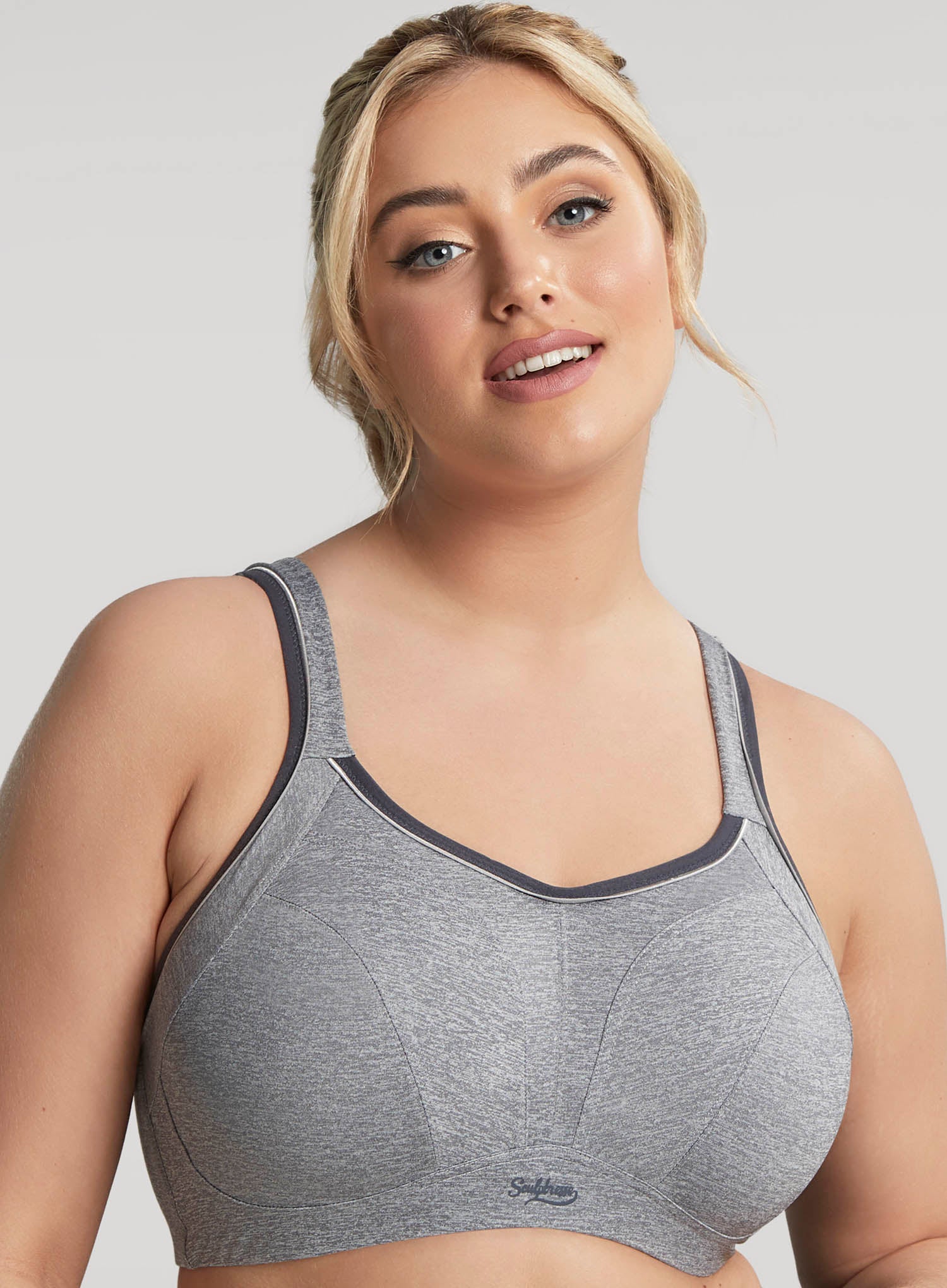 Bodily Everything Bra - Grey Marl, Medium