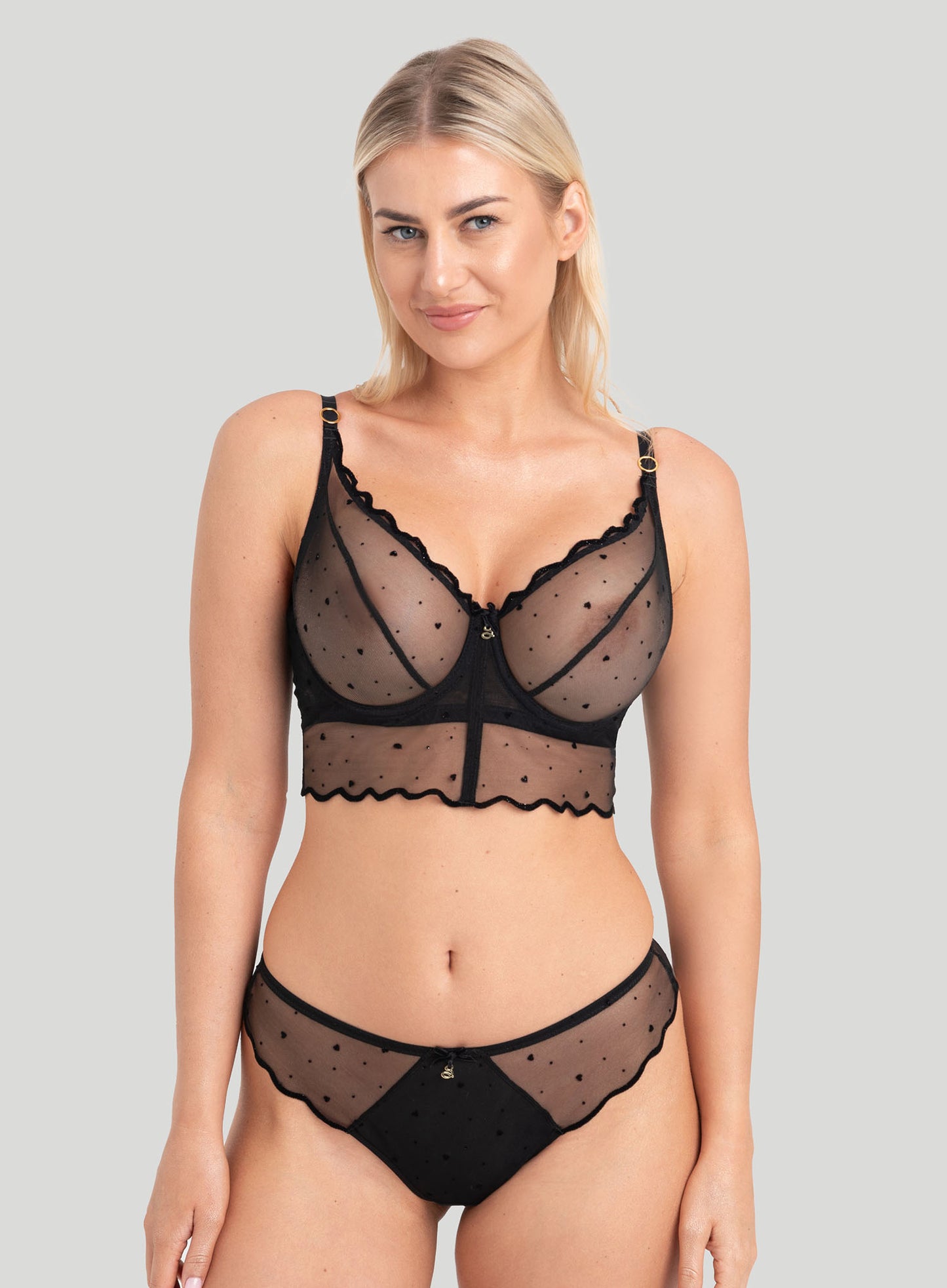 Samanta Lingerie: Melania Soft High Apex Bra Black