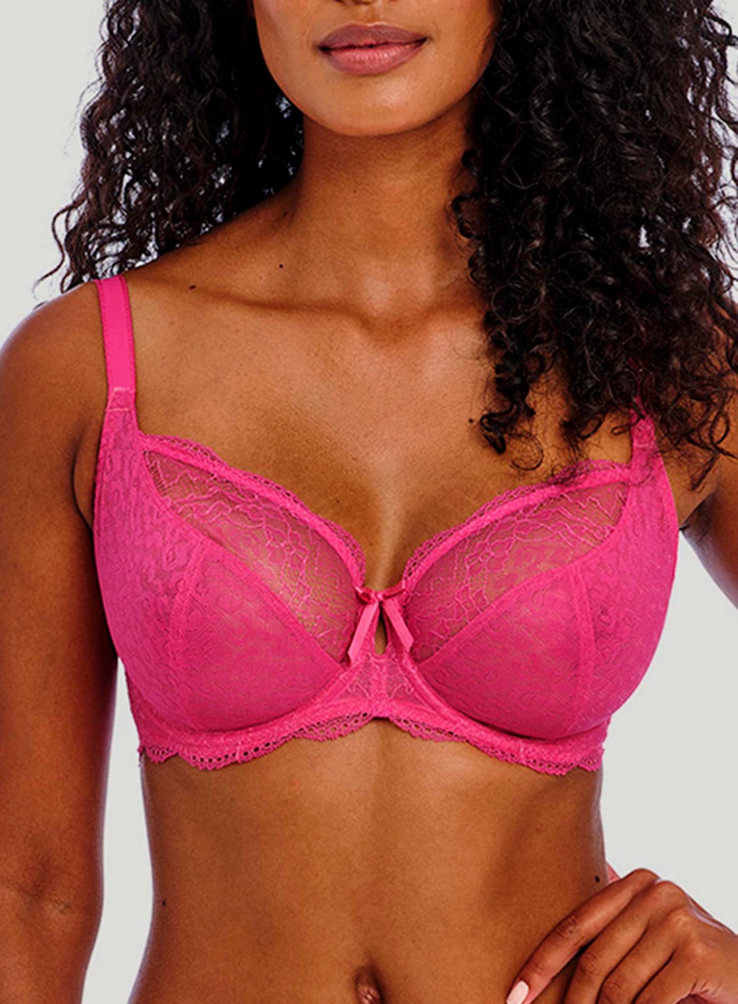 Freya: Freya Fancies Underwired Plunge Bra Hot Pink