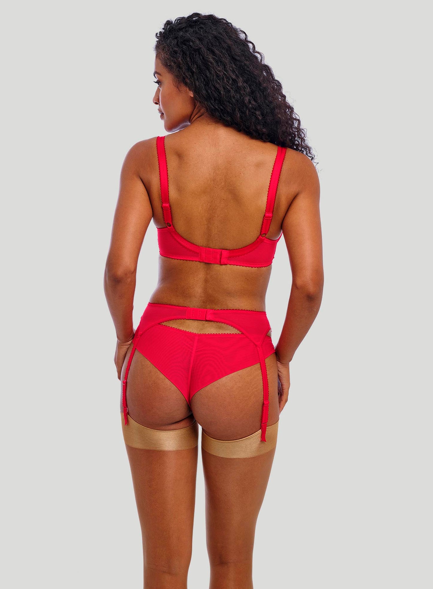 Freya: Loveland Suspender Bombshell Chilli Red