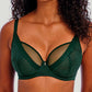 Freya: Tailored High Apex Underwired Plunge Bra Deep Emerald