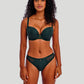 Freya: Tailored Smooth Moulded Plunge Underwired Bra Deep Emerald