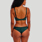 Freya: Tailored Smooth Moulded Plunge Underwired Bra Deep Emerald