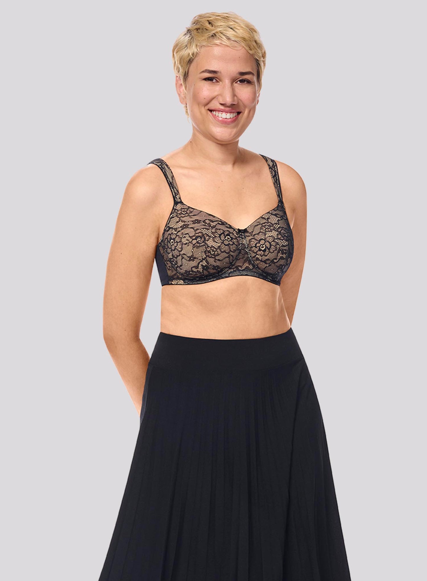 Amoena: Camilla Soft Padded Bra Black Sand