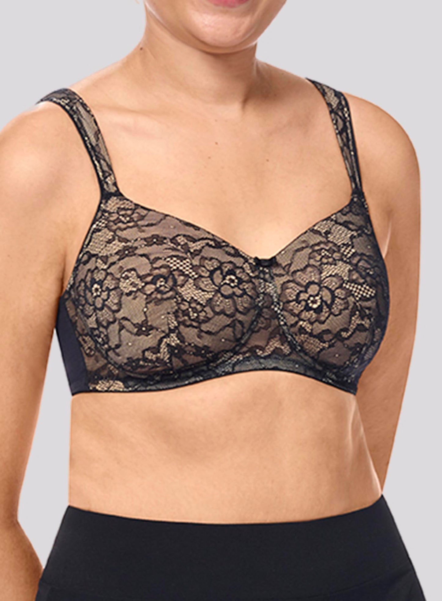 Amoena: Camilla Soft Padded Bra Black Sand