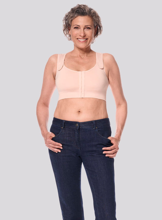 Amoena: Sina Medium Compression Bra Rose Nude