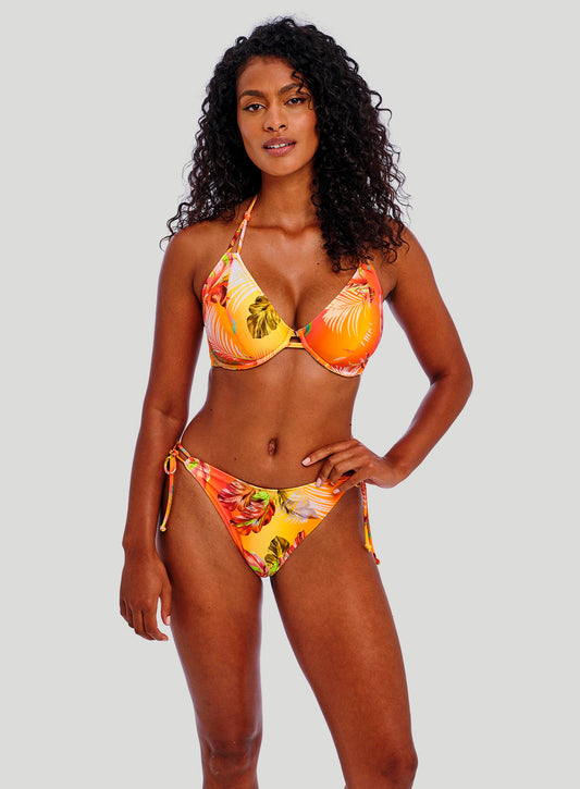 Freya Swimwear: Miami Sunset High Leg Bikini Brief Papaya