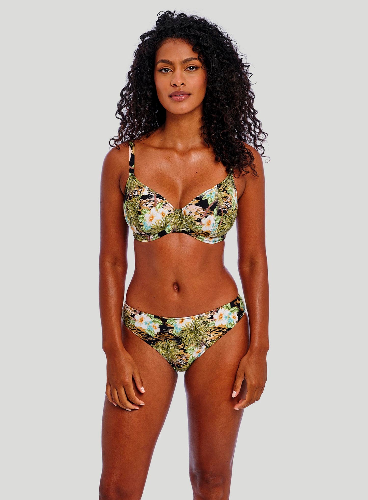 Freya Swimwear: Bahama Shores Underwired Plunge Bikini Top Black