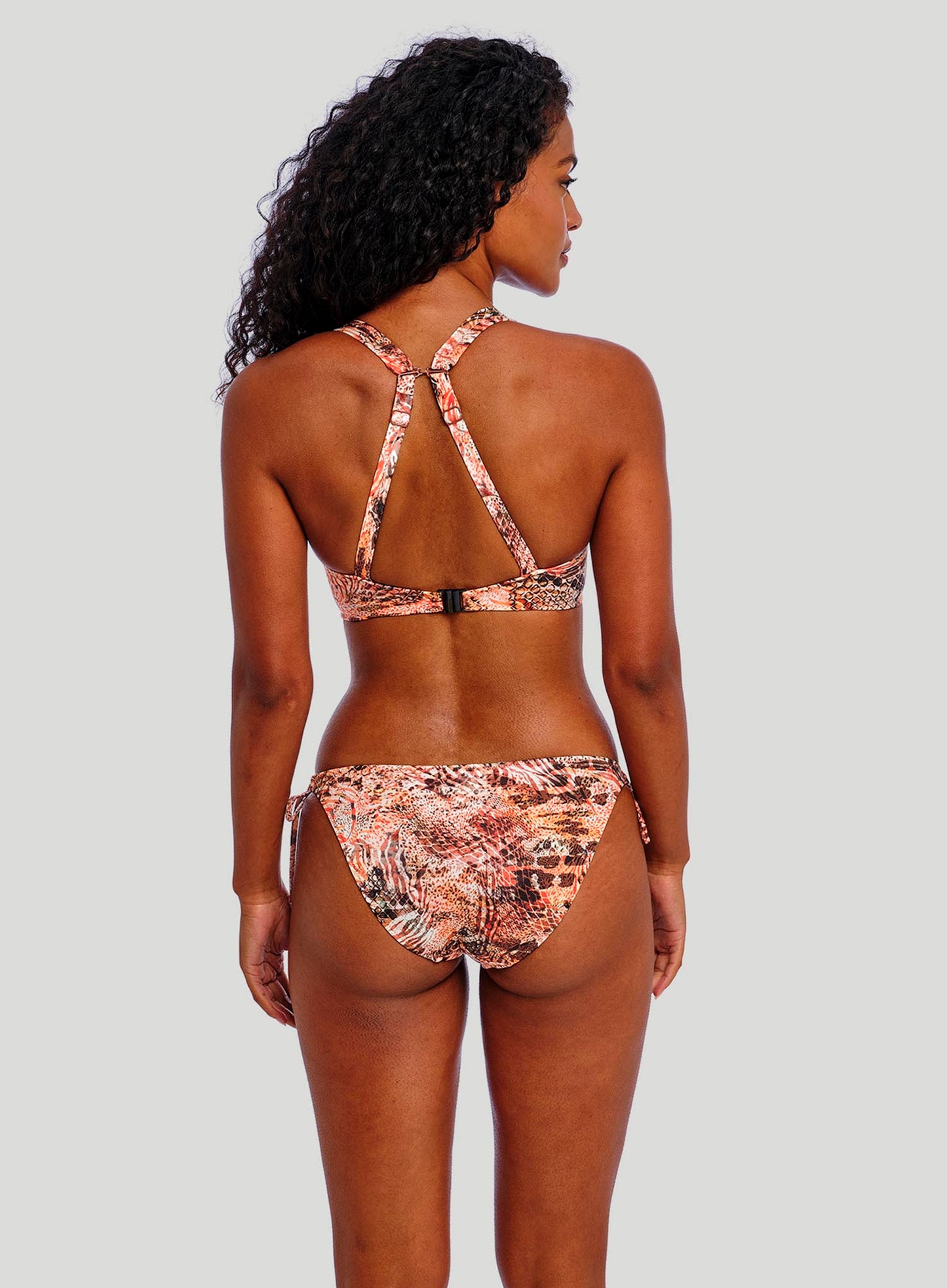 Freya Swimwear: Desert Cat Underwired High Apex Bikini Top Sunset