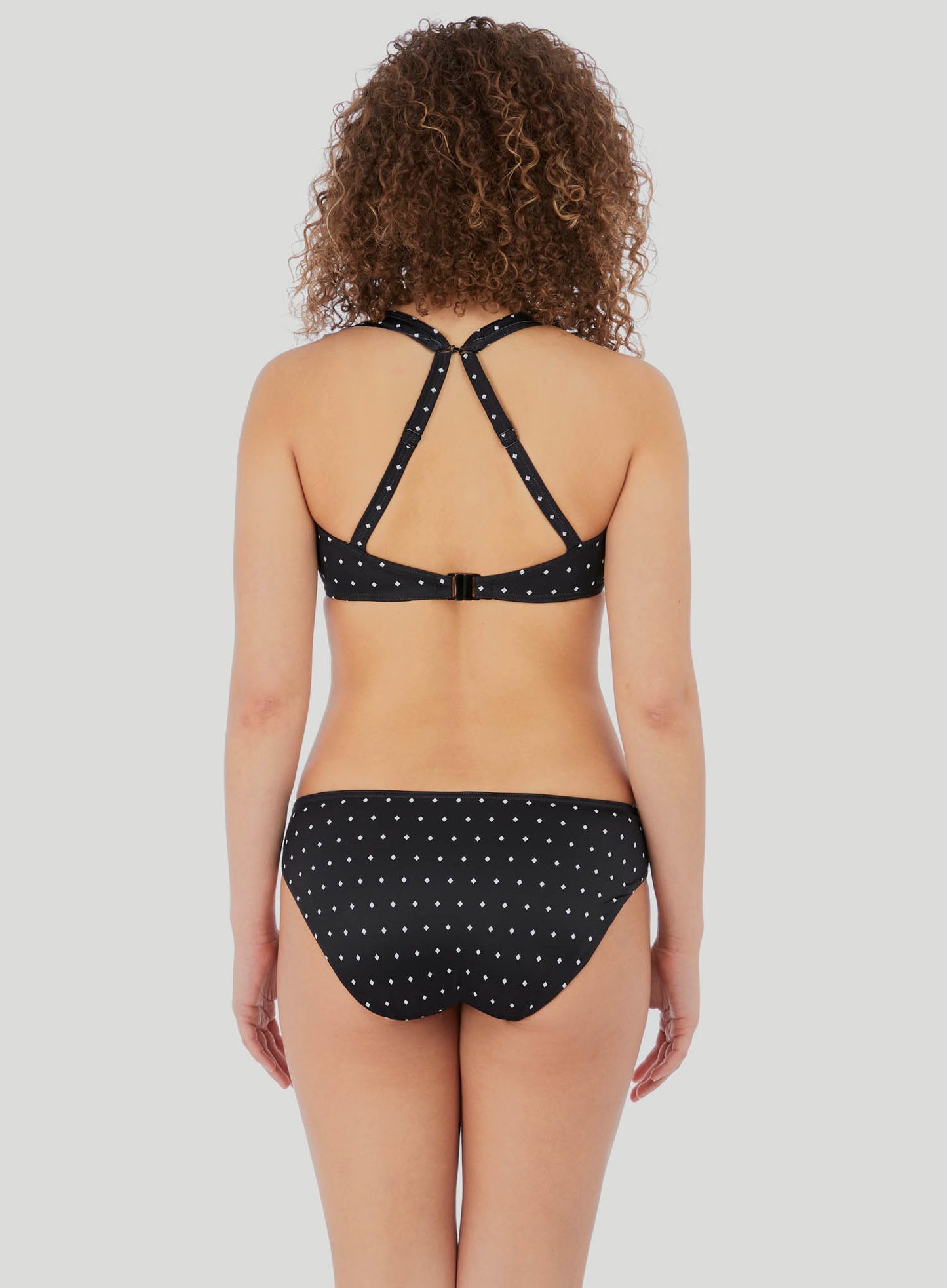 Freya Jewel Cove Underwire High Apex Bikini Top With J Hook, Black Str –  Bras & Honey USA