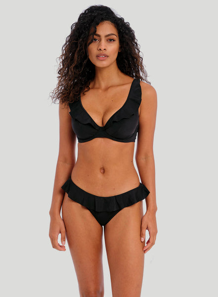 Freya Jewel Cove Underwired High Apex Bikini Top in Black – DeBra's