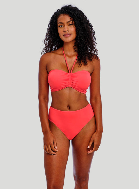 Freya Swimwear: Jewel Cove High Waist Bikini Brief Plain Sunset