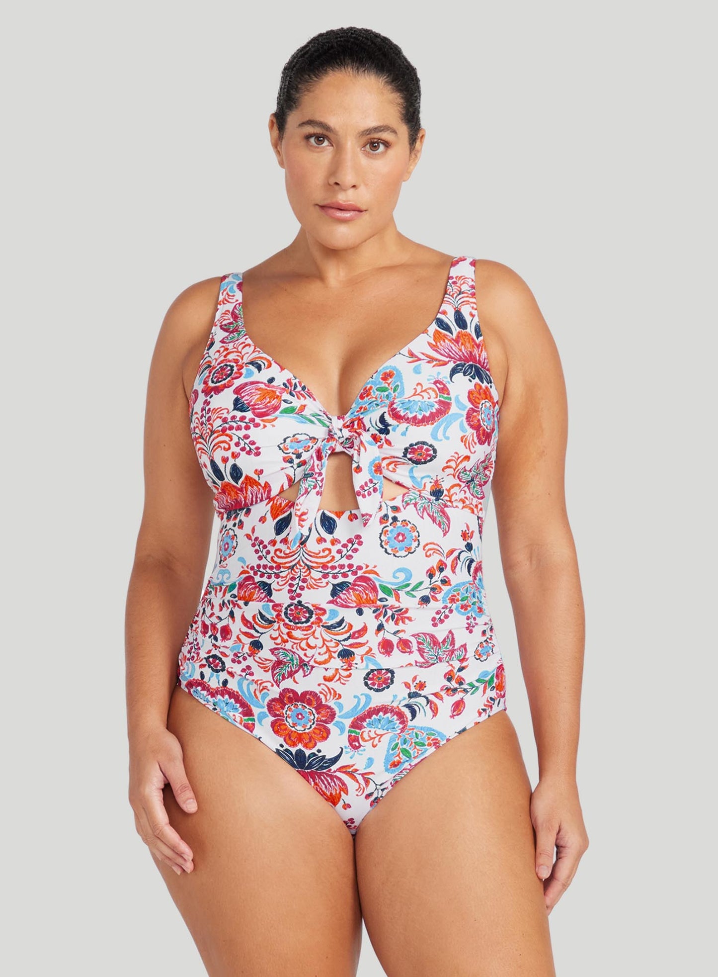 Artesands: Loquacious Cezanne Underwire One Piece White Print