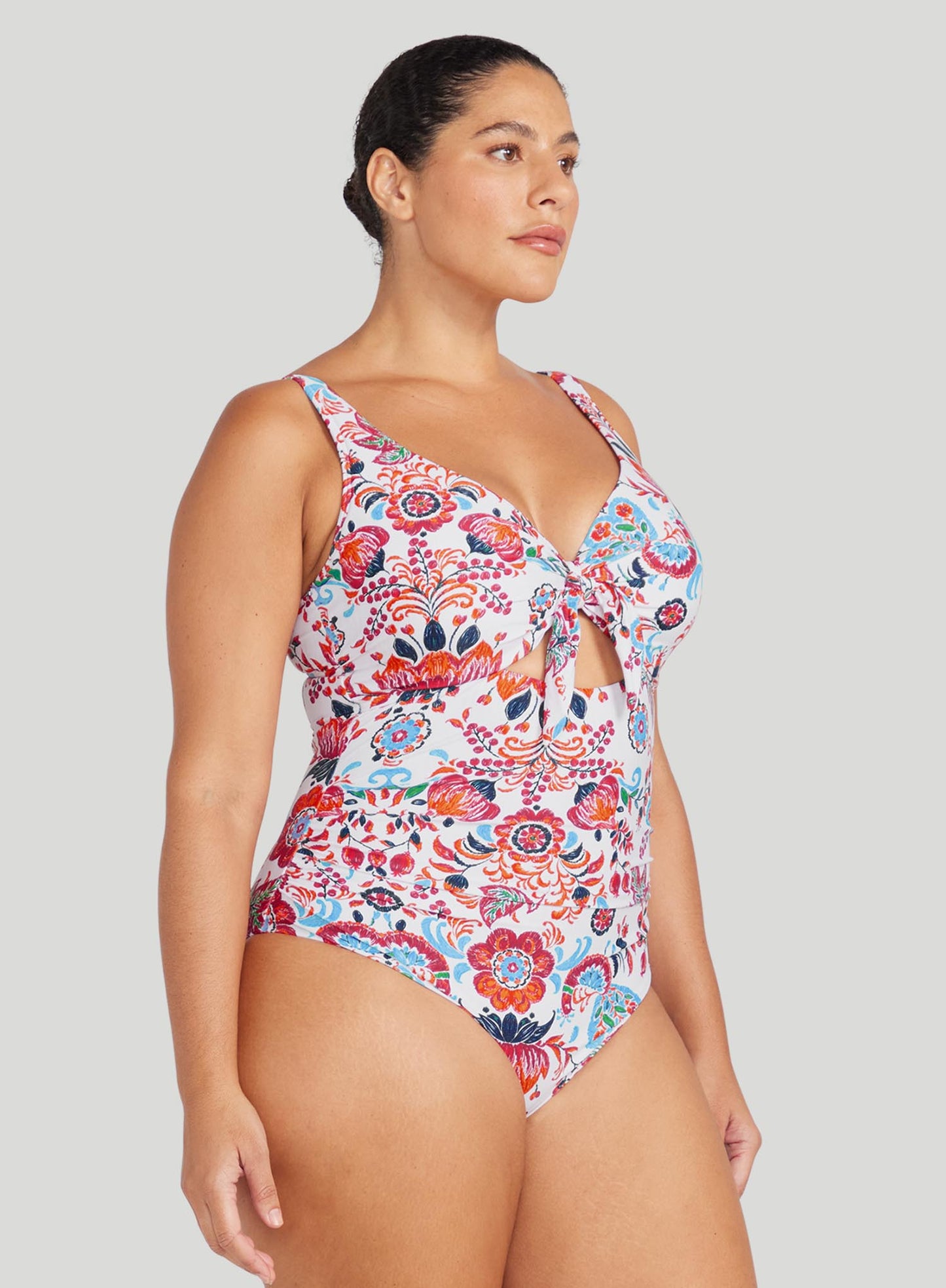 Artesands: Loquacious Cezanne Underwire One Piece White Print