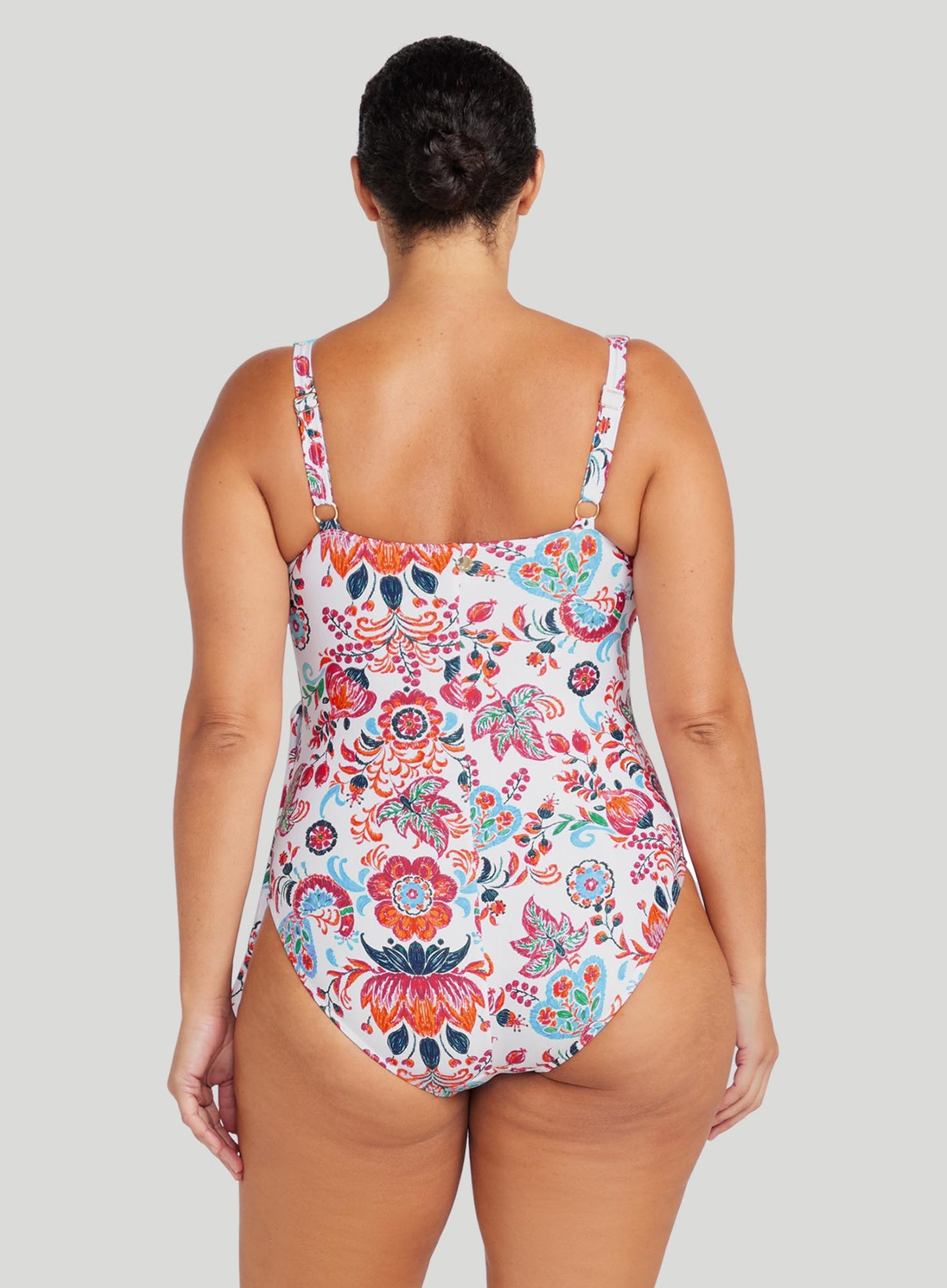 Artesands: Loquacious Hayes Underwire One Piece White Print