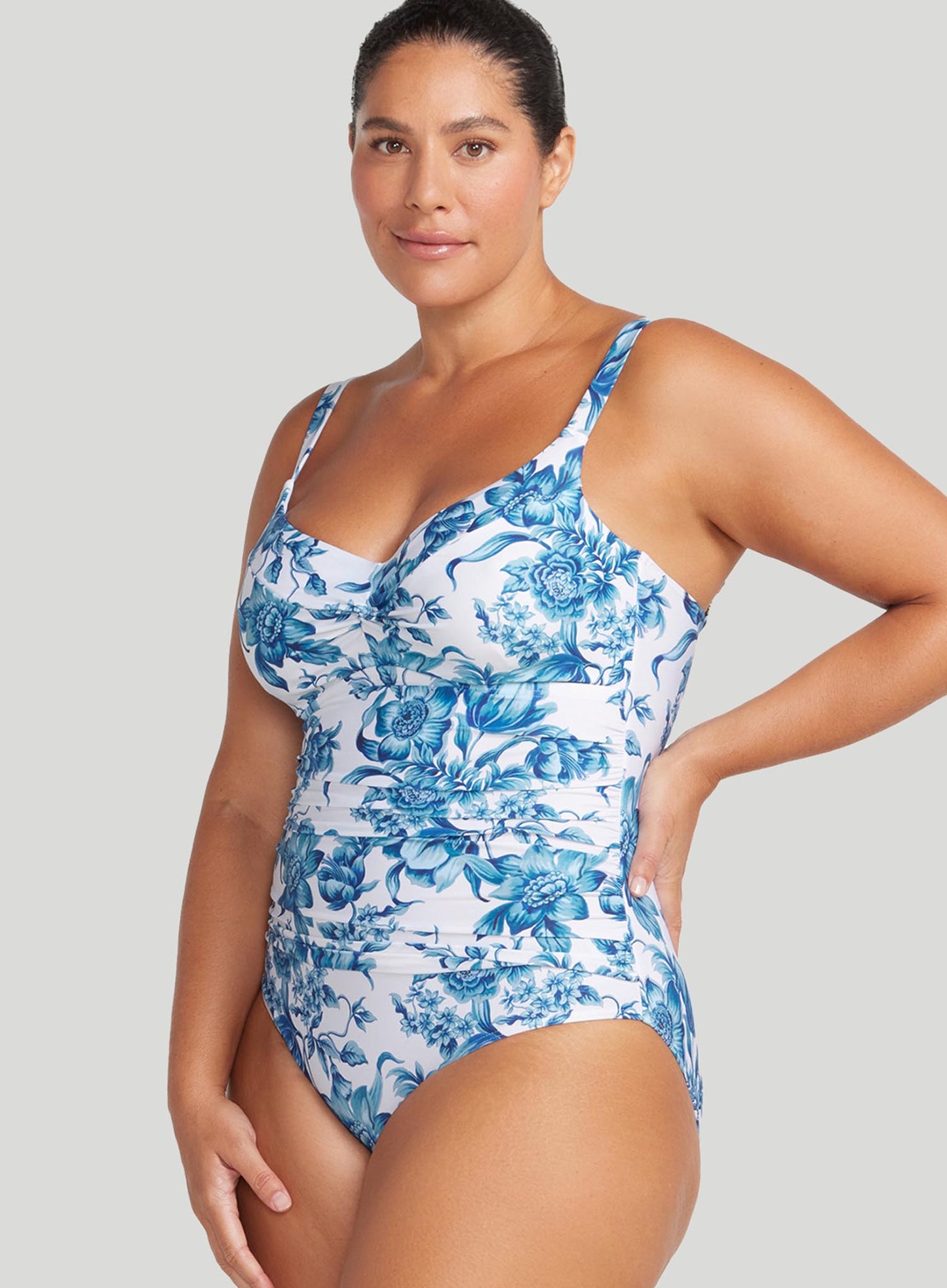 Artesands: Bois De Croix Monet Underwire One Piece BlueBois