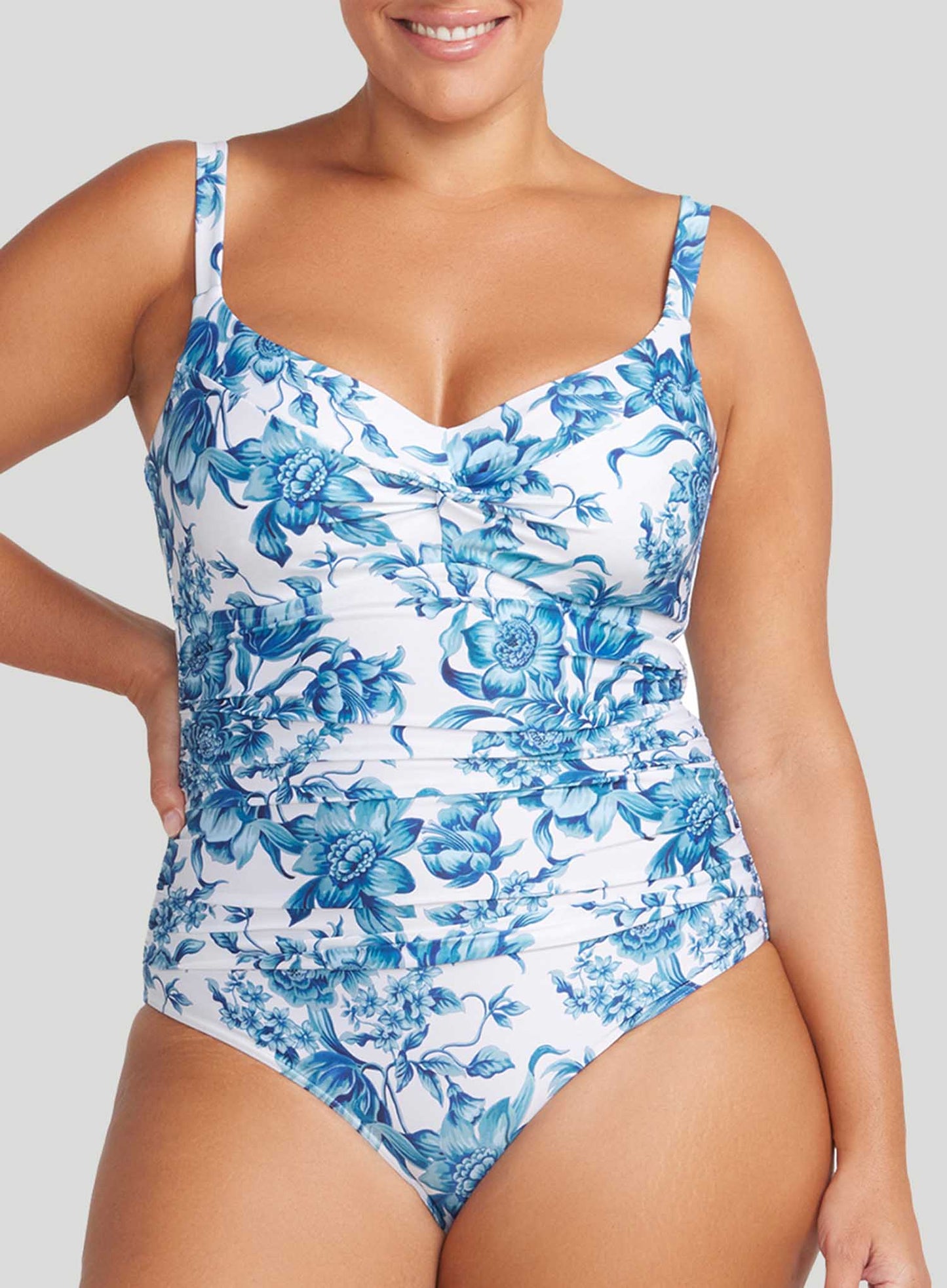 Artesands: Bois De Croix Monet Underwire One Piece BlueBois