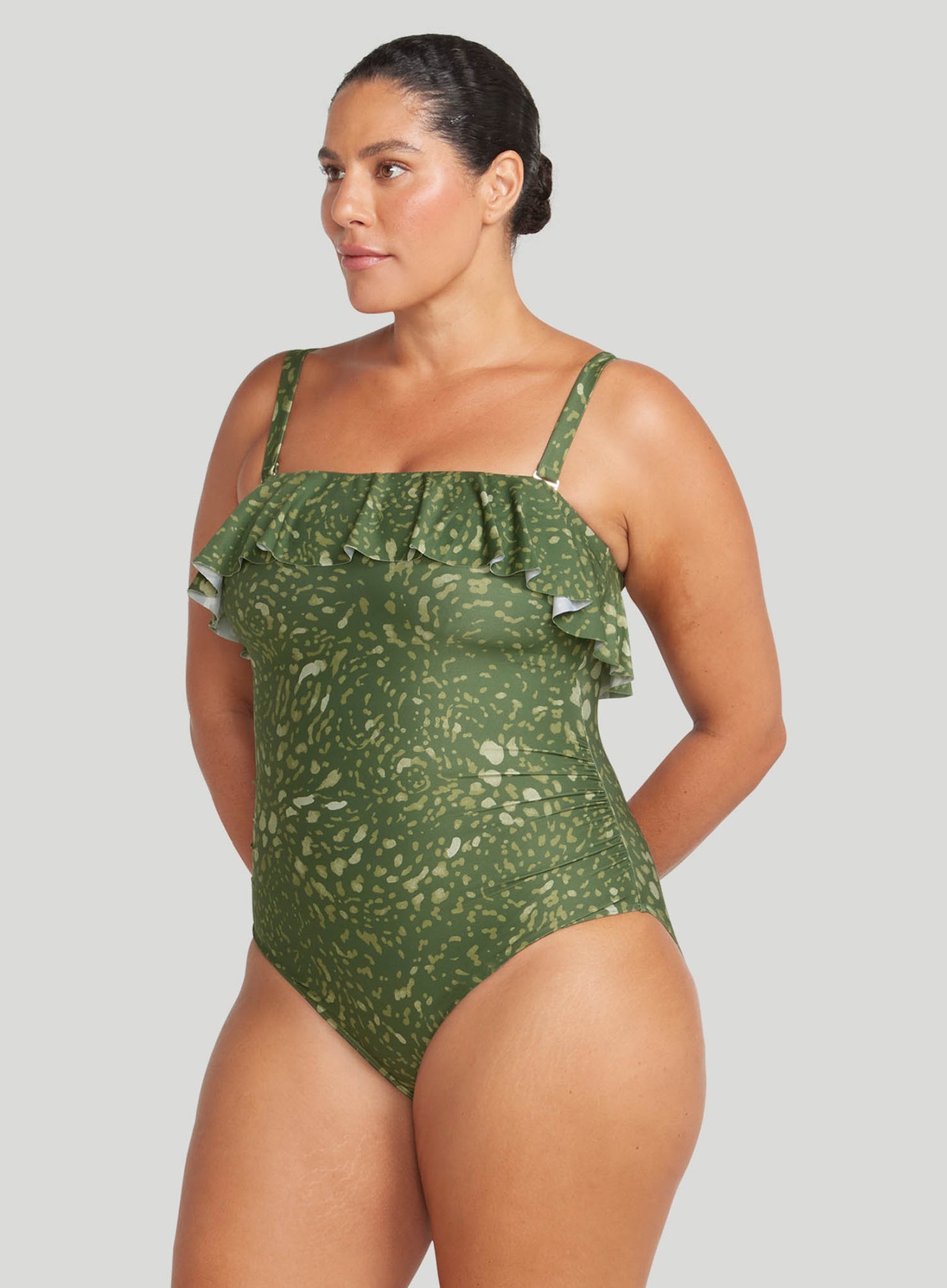 Artesands: Vellichore Vermeer Frill Bandeau One Piece Olive