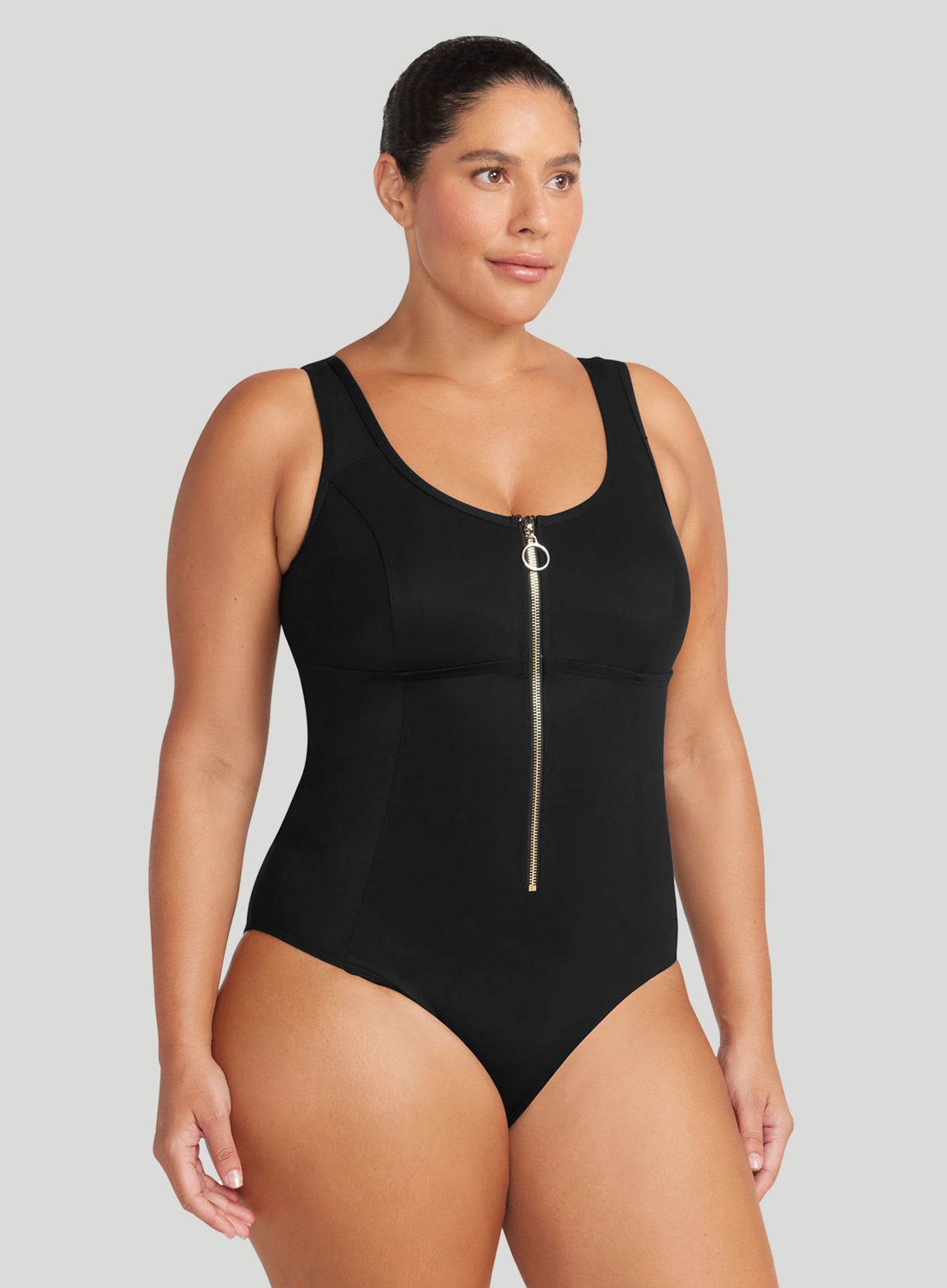 Artesands: Sculpt Fuseli Control With Zip One Piece Black