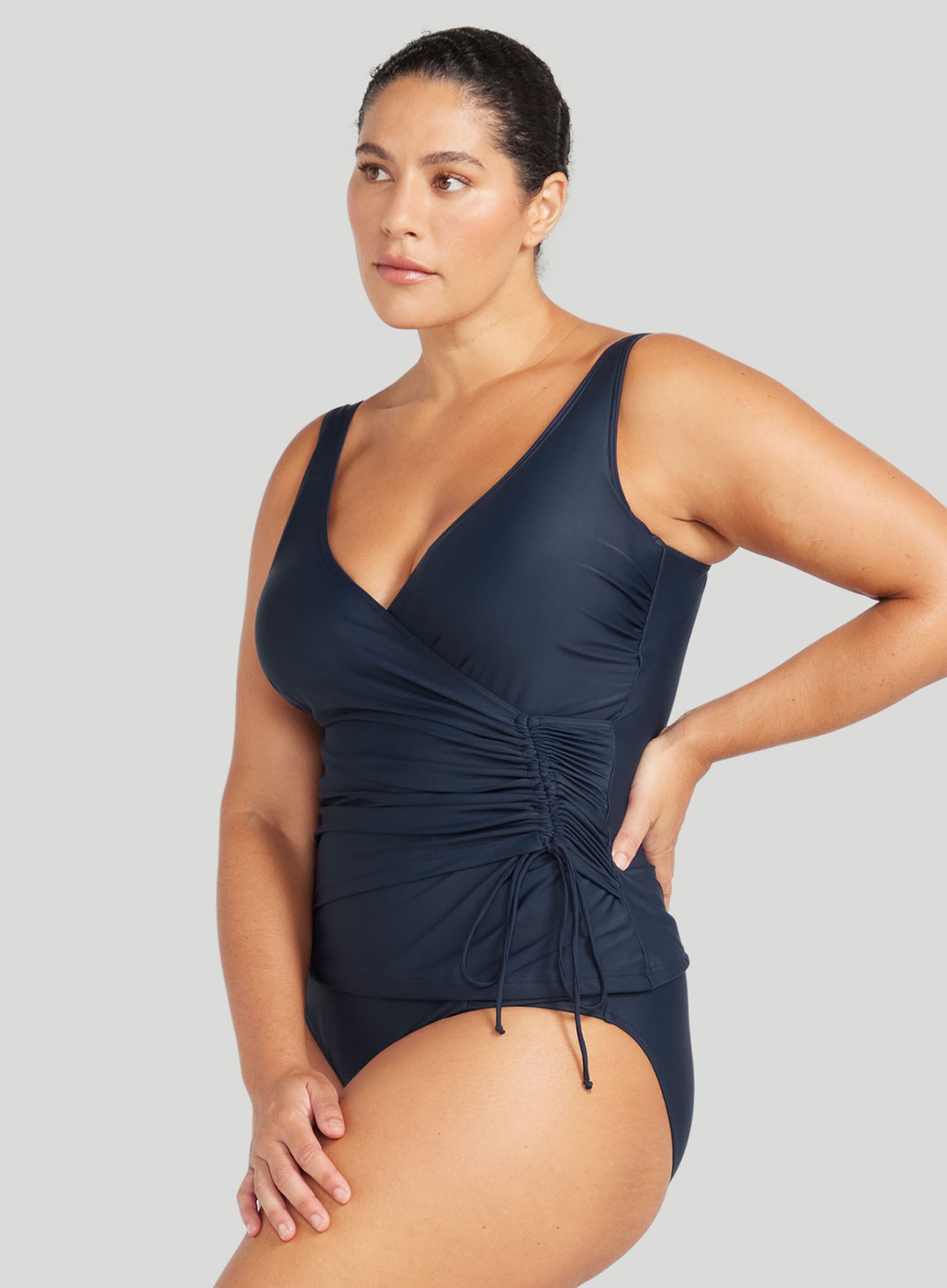 Artesands: Hues Rembrant Tankini Top Navy