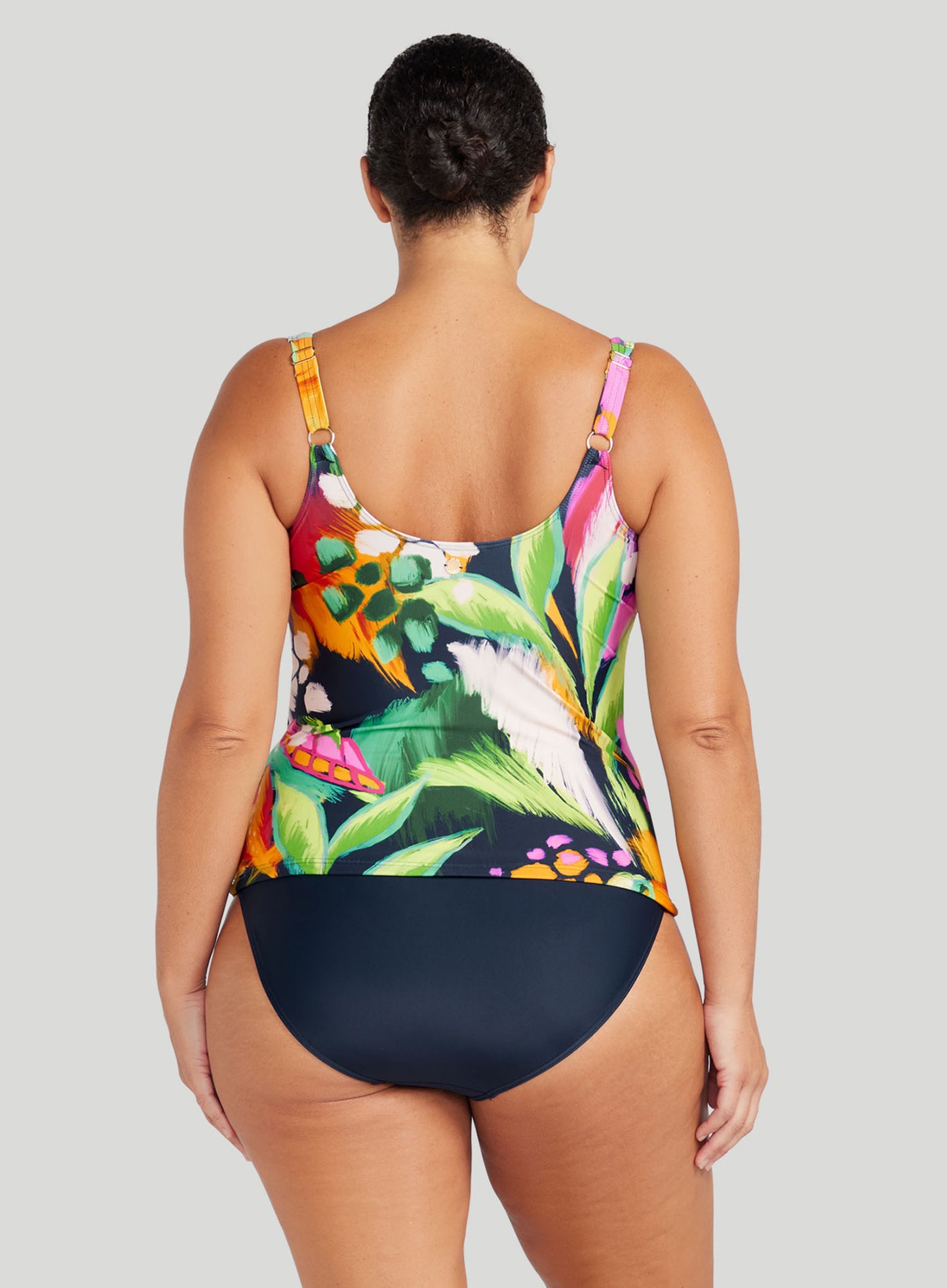 Artesands: Chelona Delacroix Cross Front Tankini Top Navy Turtle