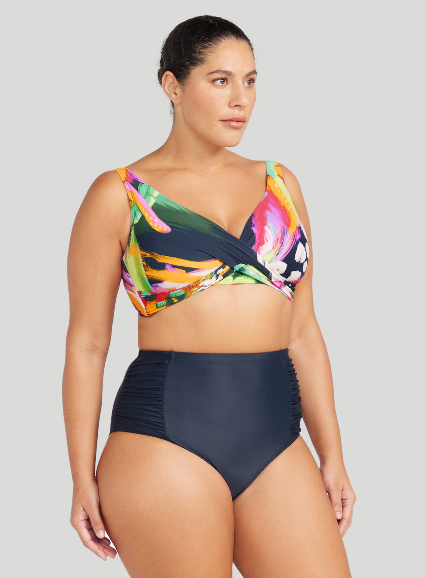 Artesands: Hues Botticelli High Waisted Swim Pant Navy