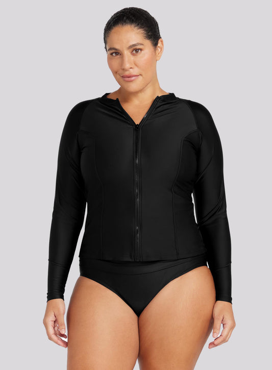 Artesands: Hues Seurat Sunsafe Top Long Sleeve Black