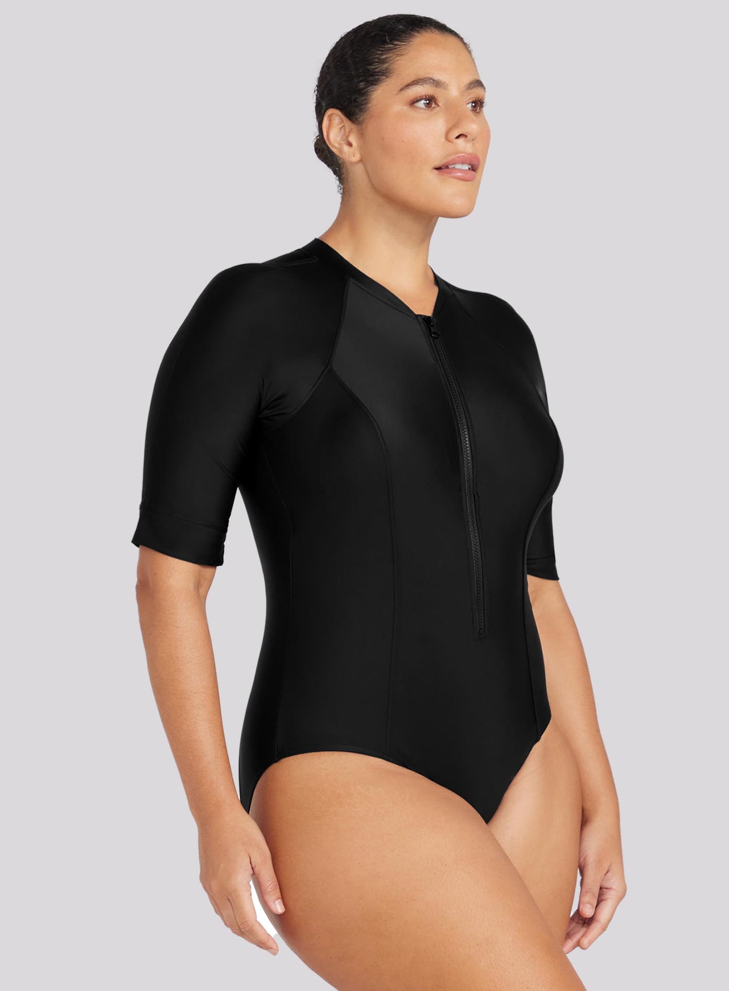 Artesands: Hues Sunsafe Short Sleeve Sun Suit Black