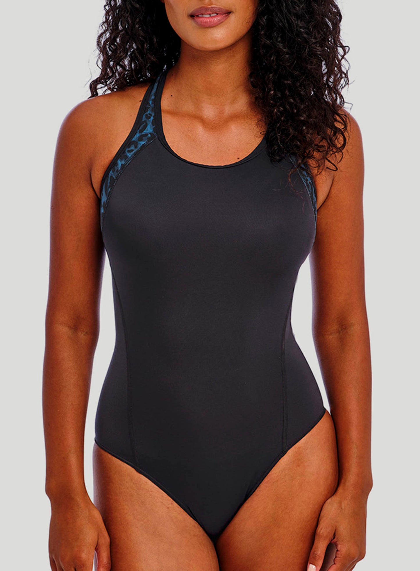 Freya Swimwear: Freestyle Underwired Moulded One Piece Midnight Leopard