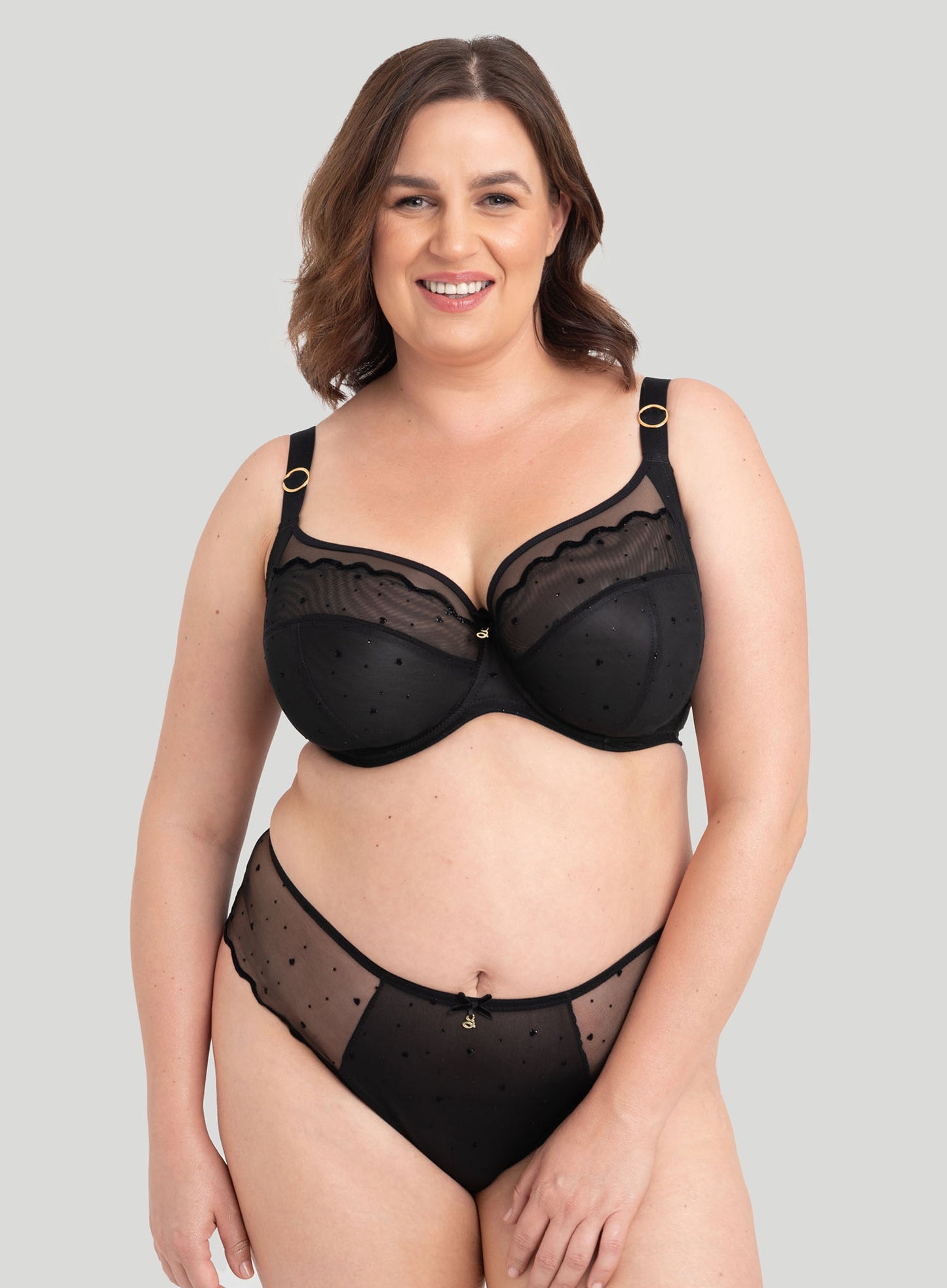 Samanta Lingerie: Melania Brief Midi Black