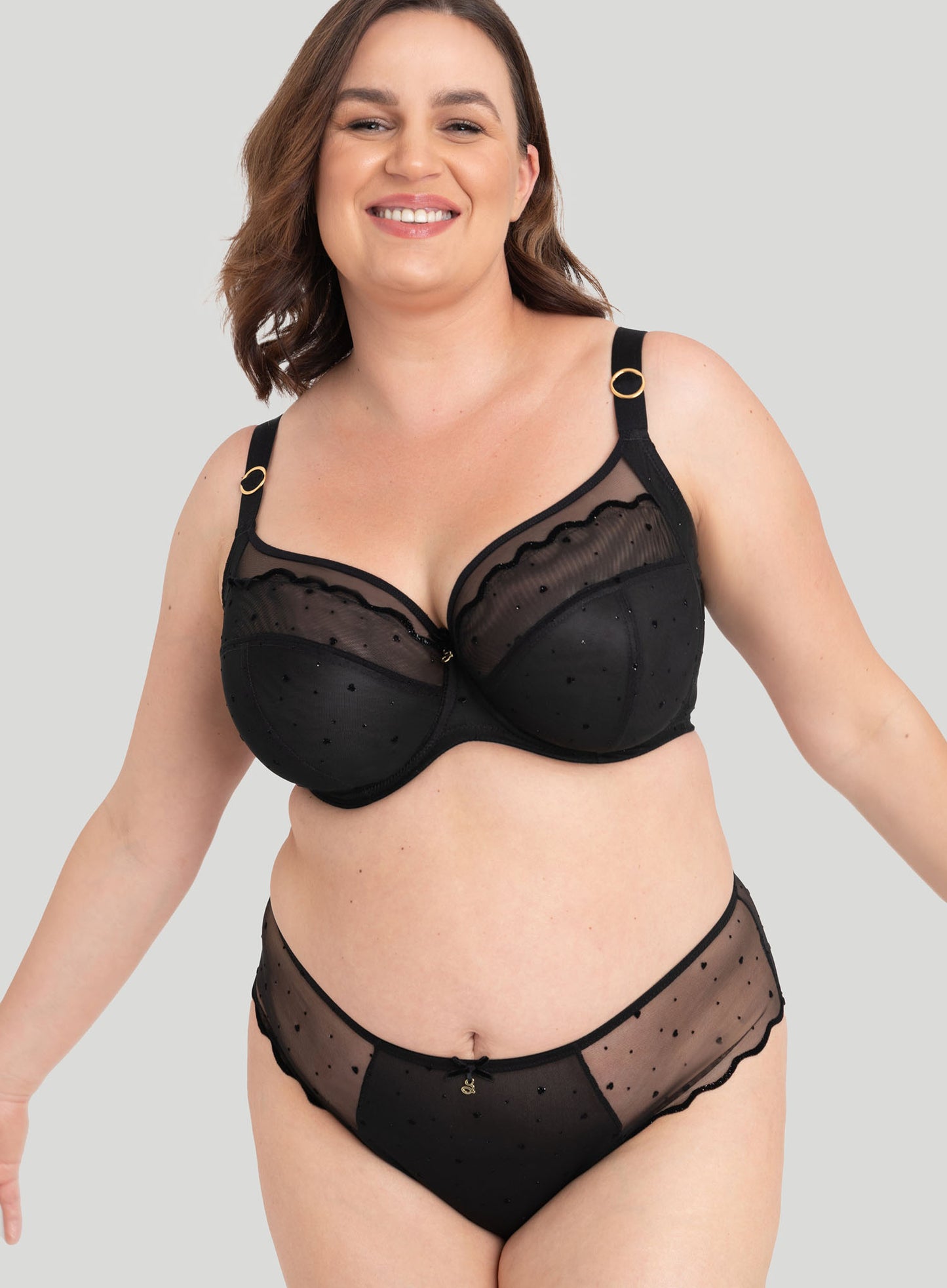 Samanta Lingerie: Melania Brief Midi Black