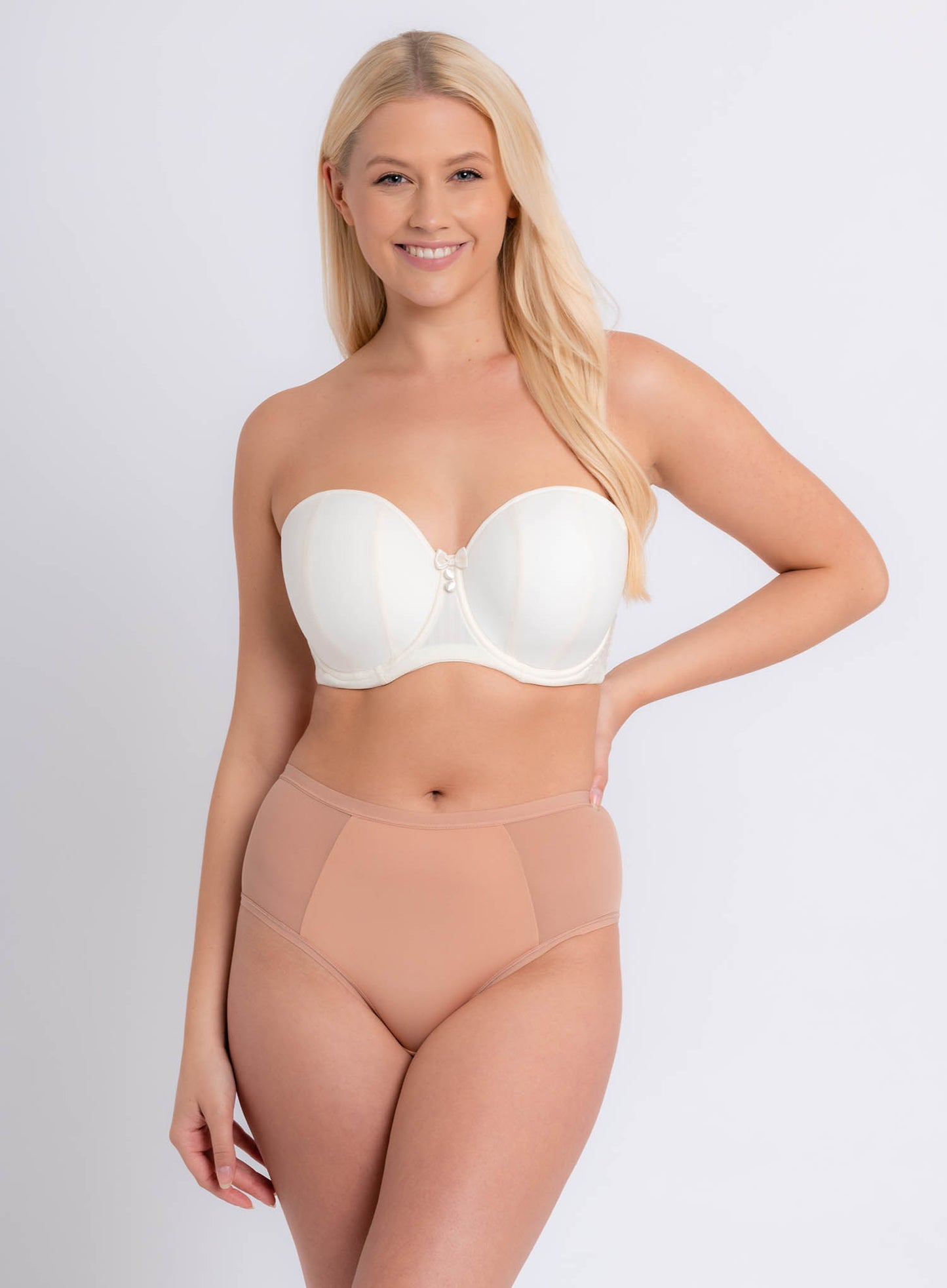 Curvy Kate Luxe Strapless Bra In Ivory