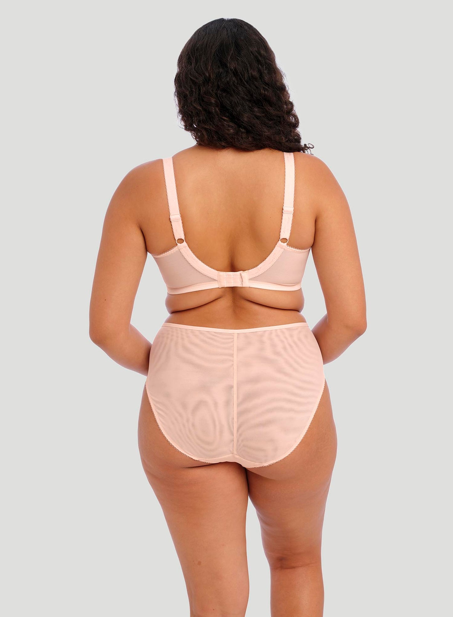 Elomi: Namrah High Leg Brief Pale Blush