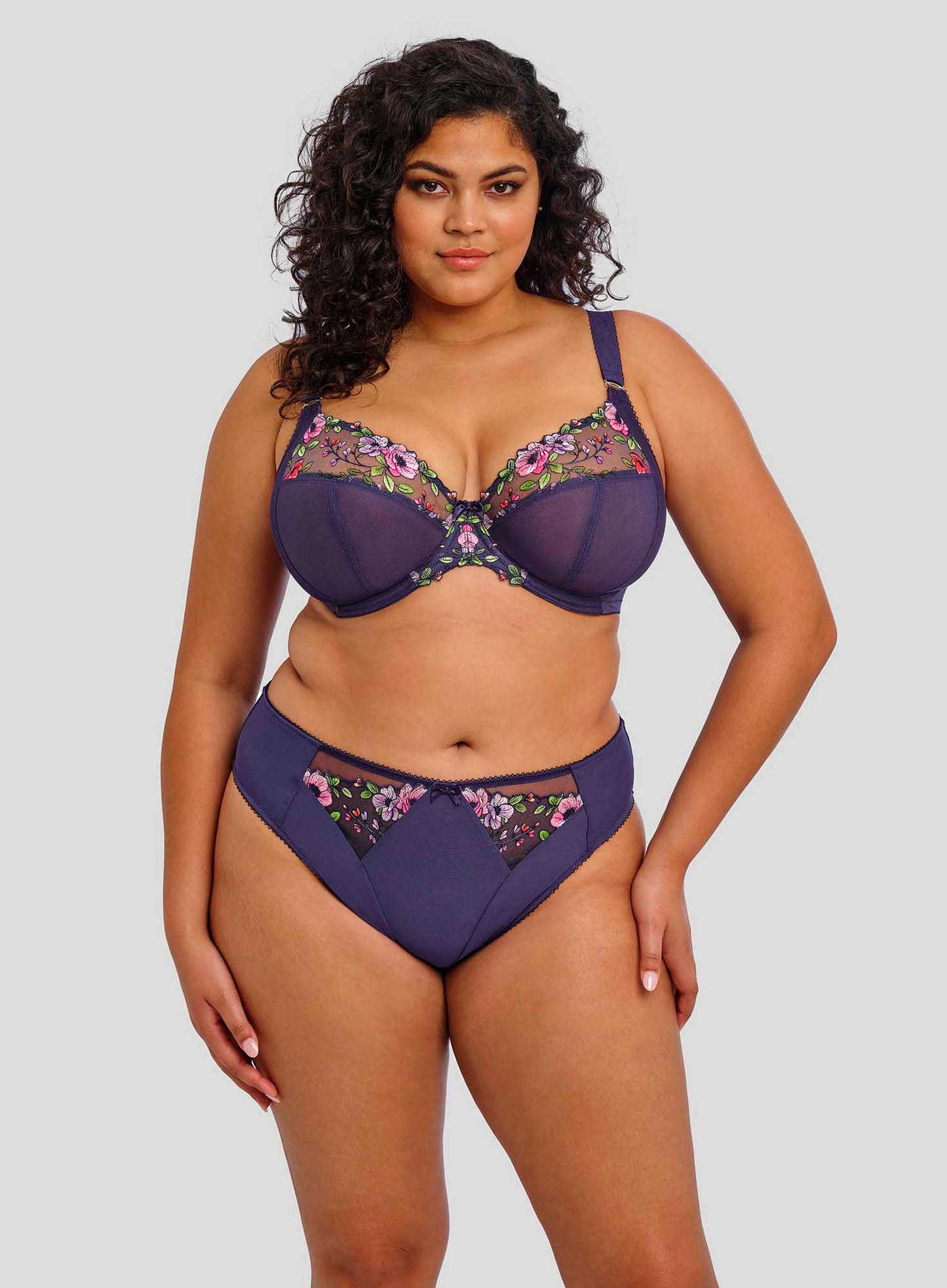 Elomi: Himari Underwired Plunge Bra Midnight