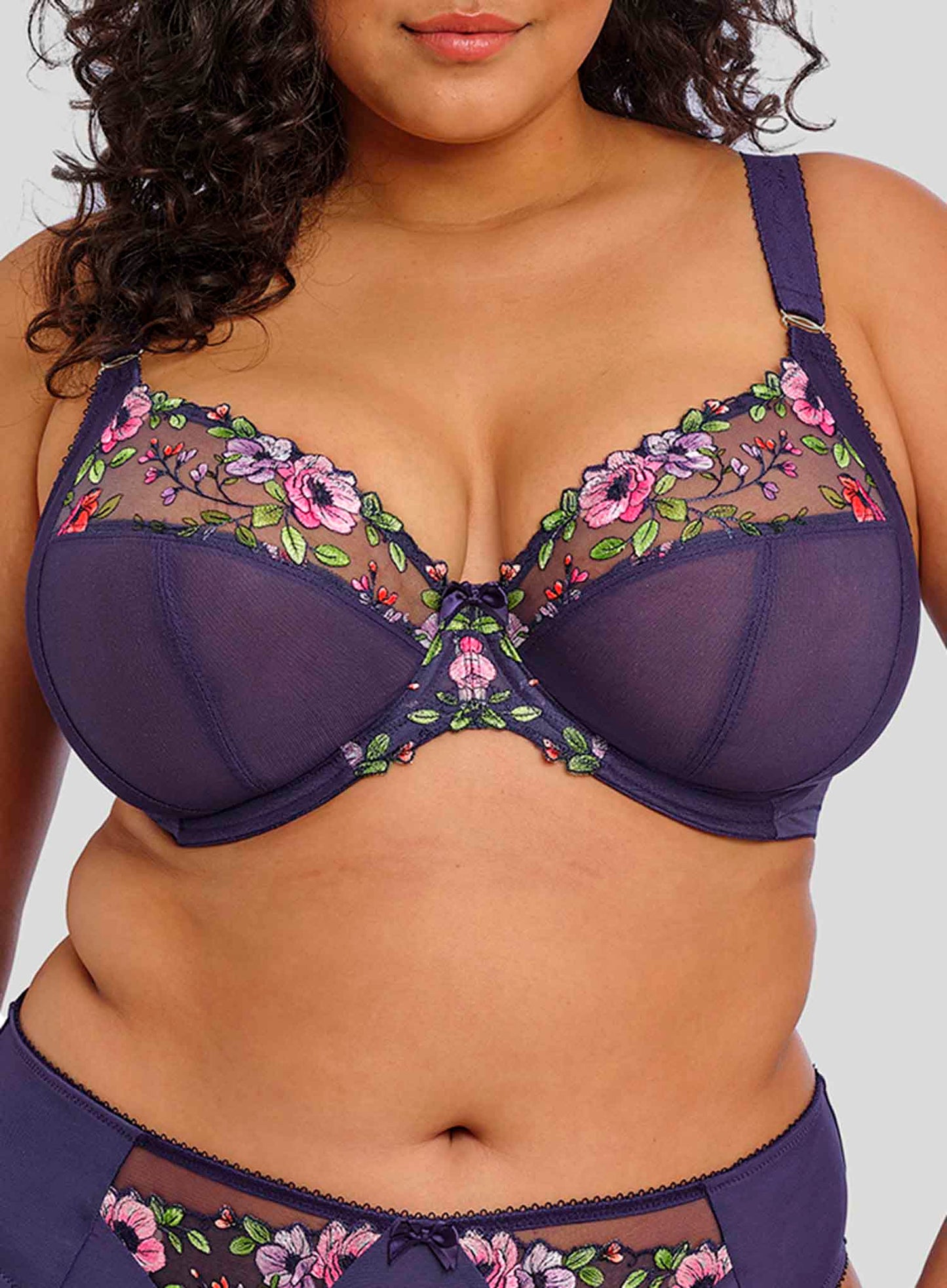 Elomi: Himari Underwired Plunge Bra Midnight