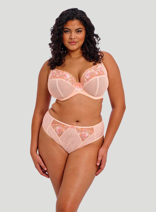 Elomi: Himari Underwired Plunge Bra Peach Whisper