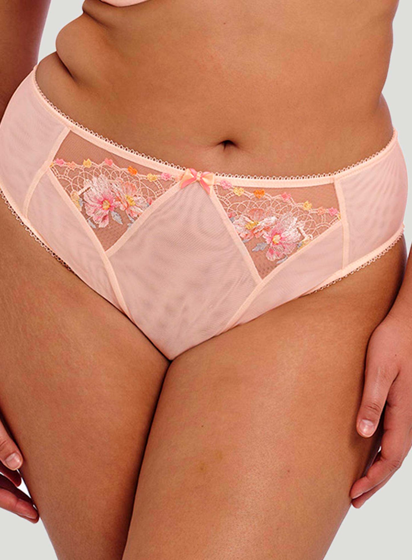 Elomi: Himari High Leg Brief Peach Whisper