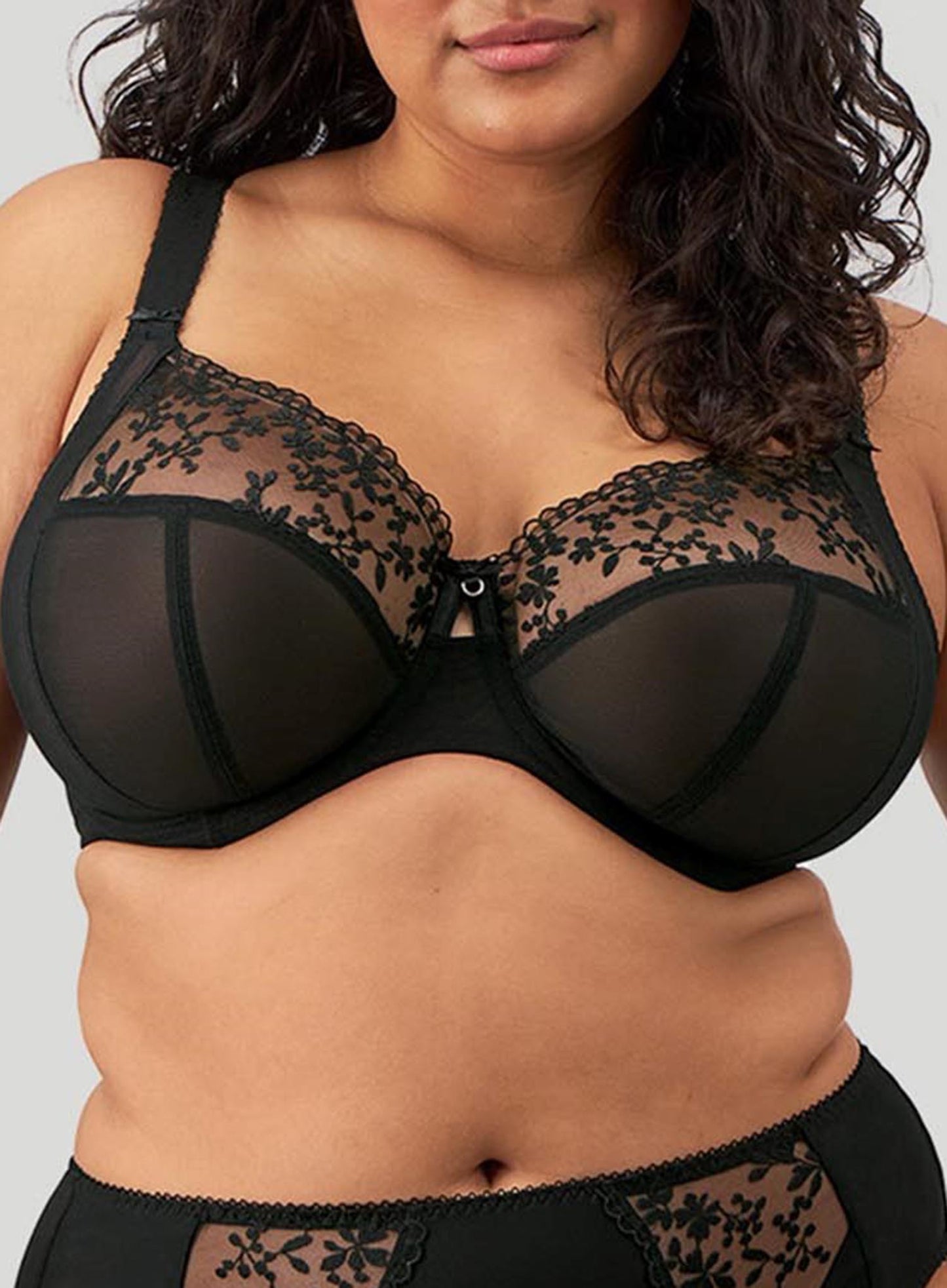 Elomi: Zarla Underwired Banded Bra Black