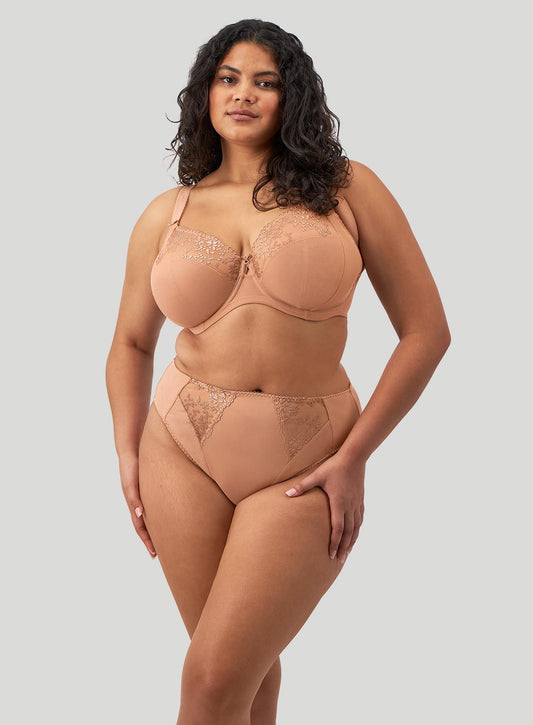 Elomi: Zarla Underwired Banded Bra Cafe Au Lait