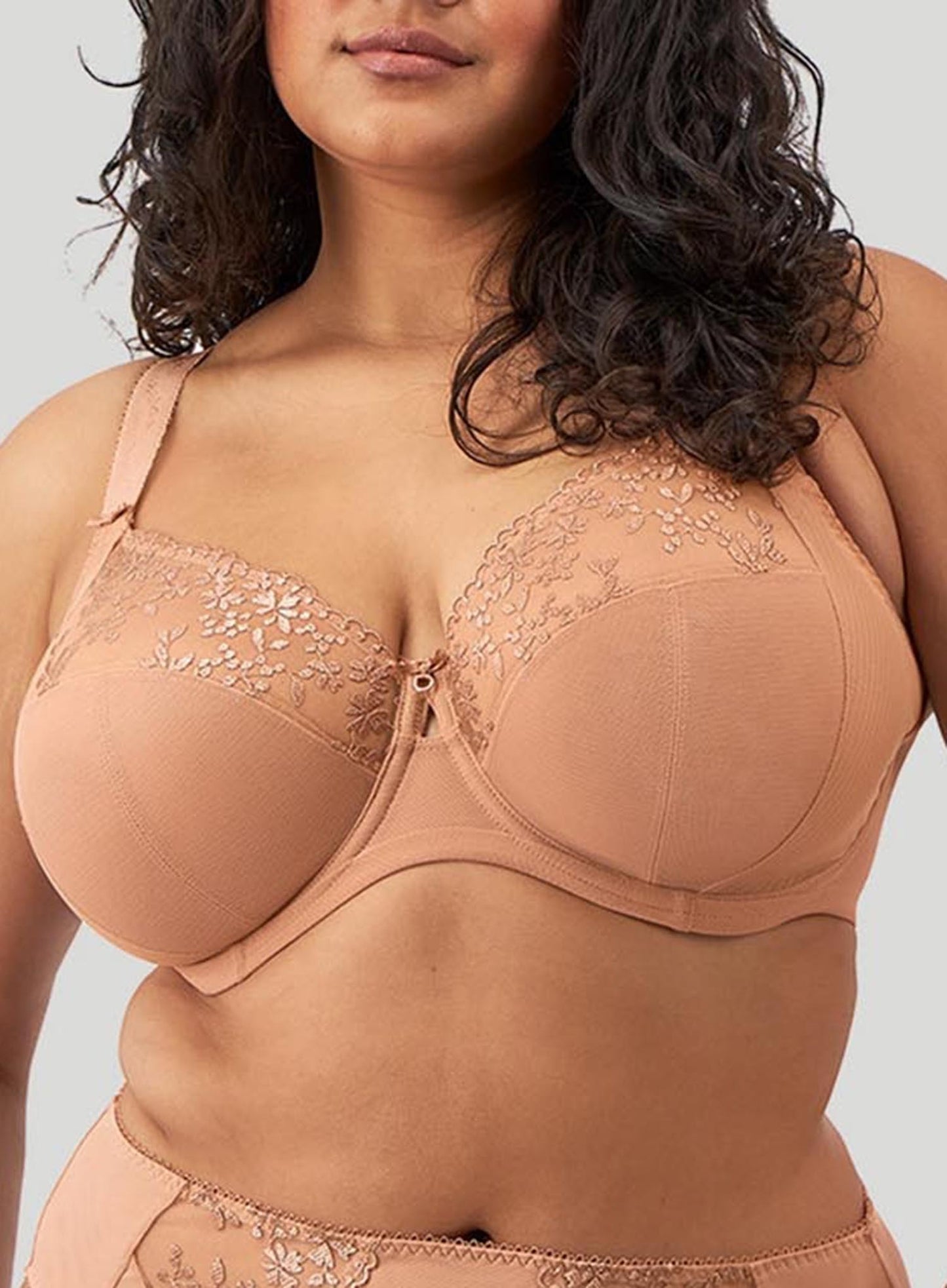 Elomi: Zarla Underwired Banded Bra Cafe Au Lait