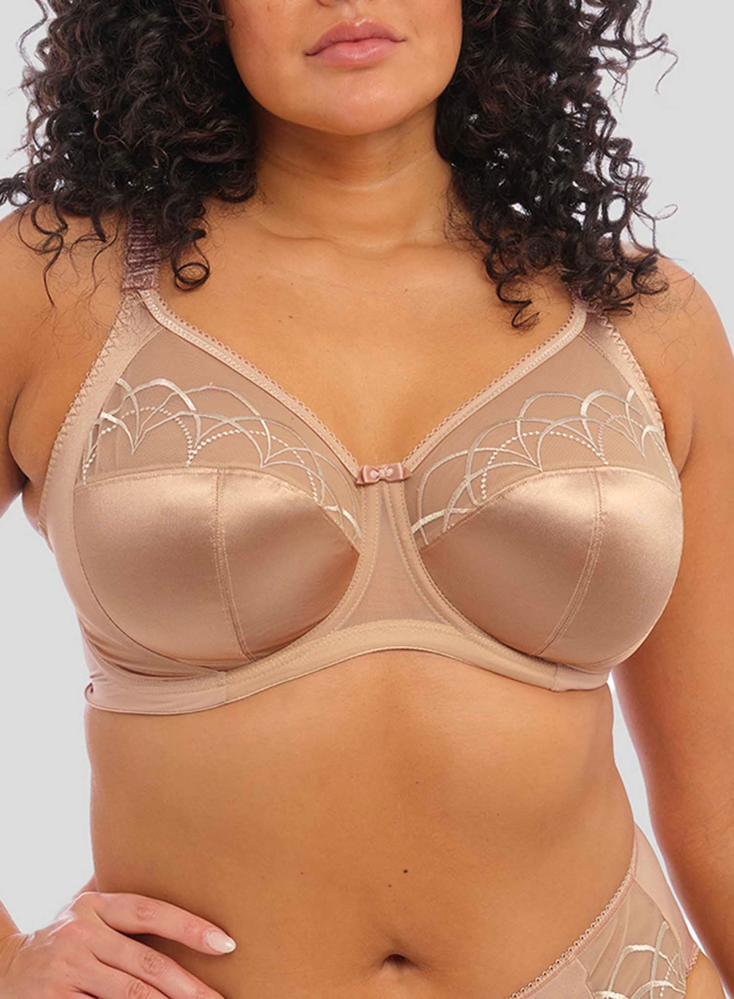 Elomi Cate Underwired Full Cup Banded Bra - Ink - Curvy