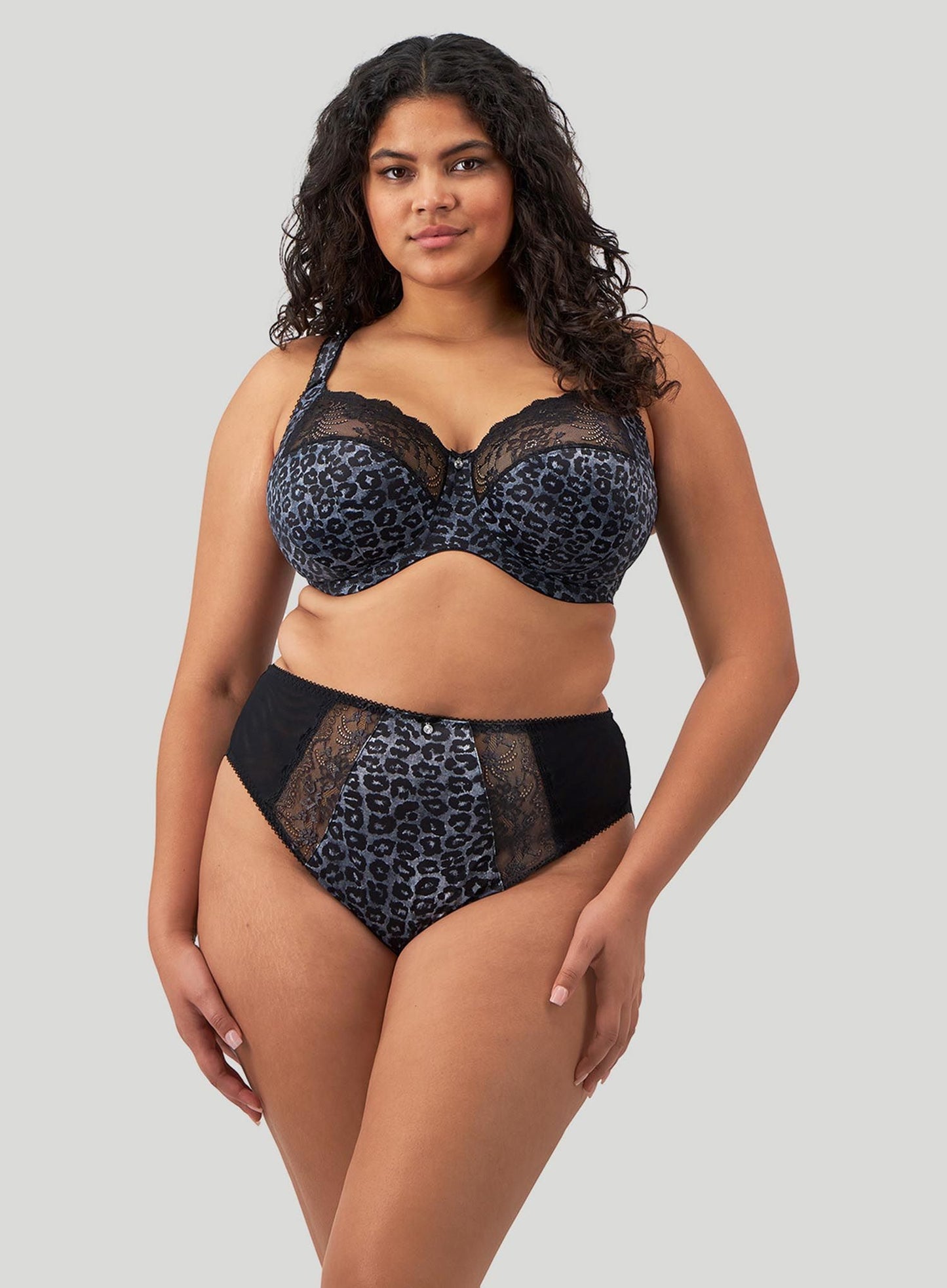 Elomi: Morgan Underwired Banded Bra Snow Leopard