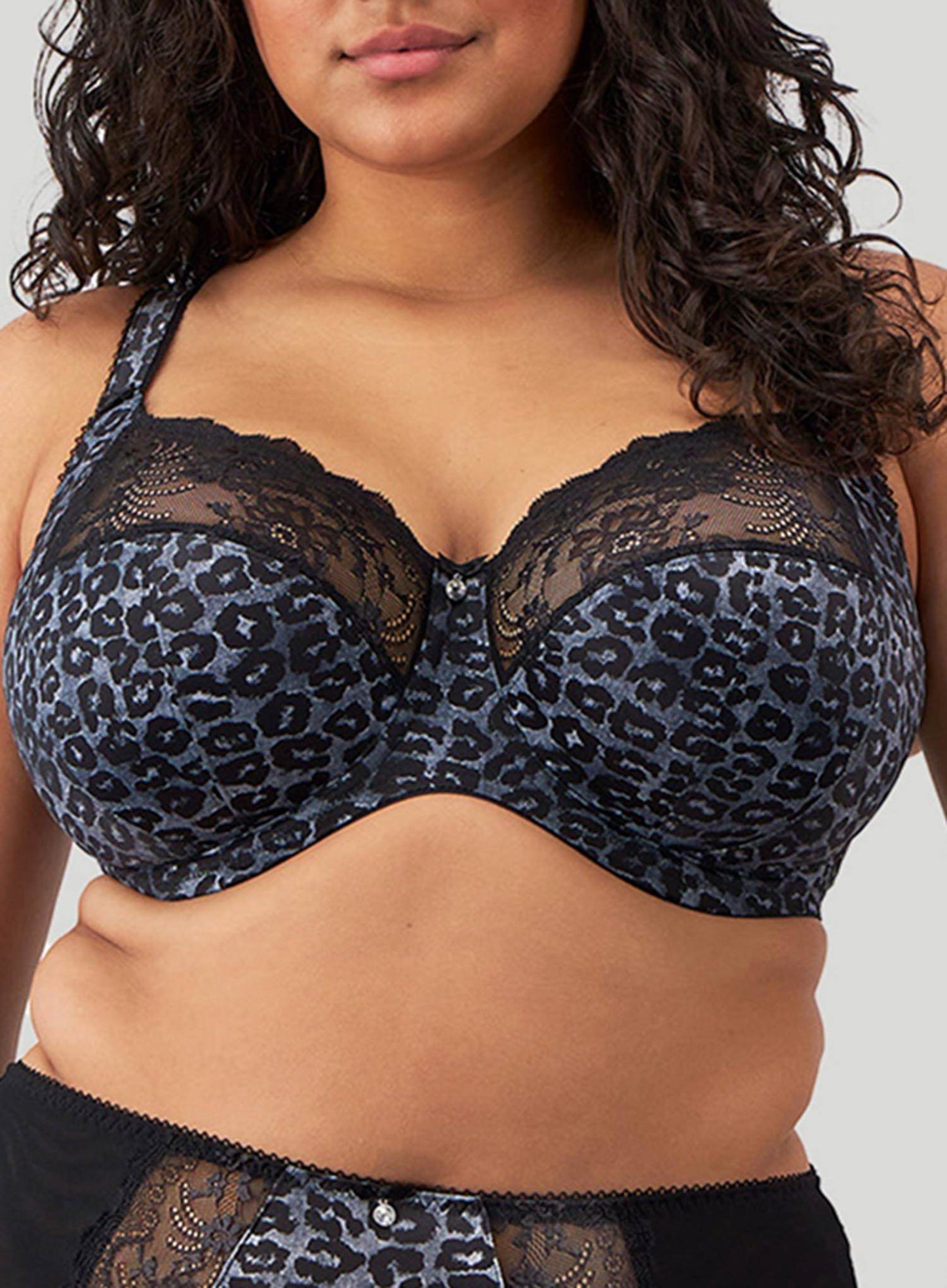 Elomi: Morgan Underwired Banded Bra Snow Leopard