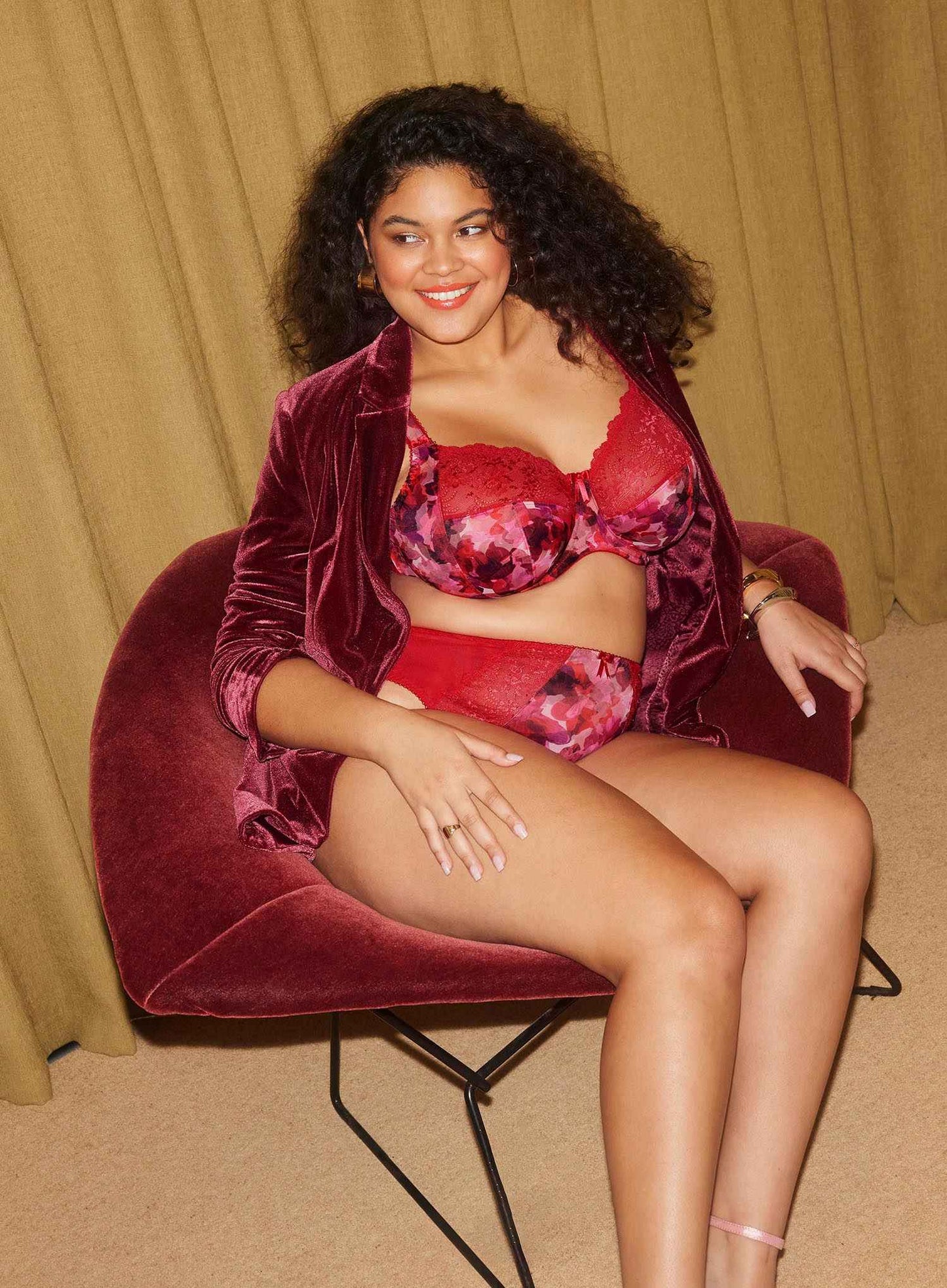 Elomi: Morgan High Leg Brief Berry Crush