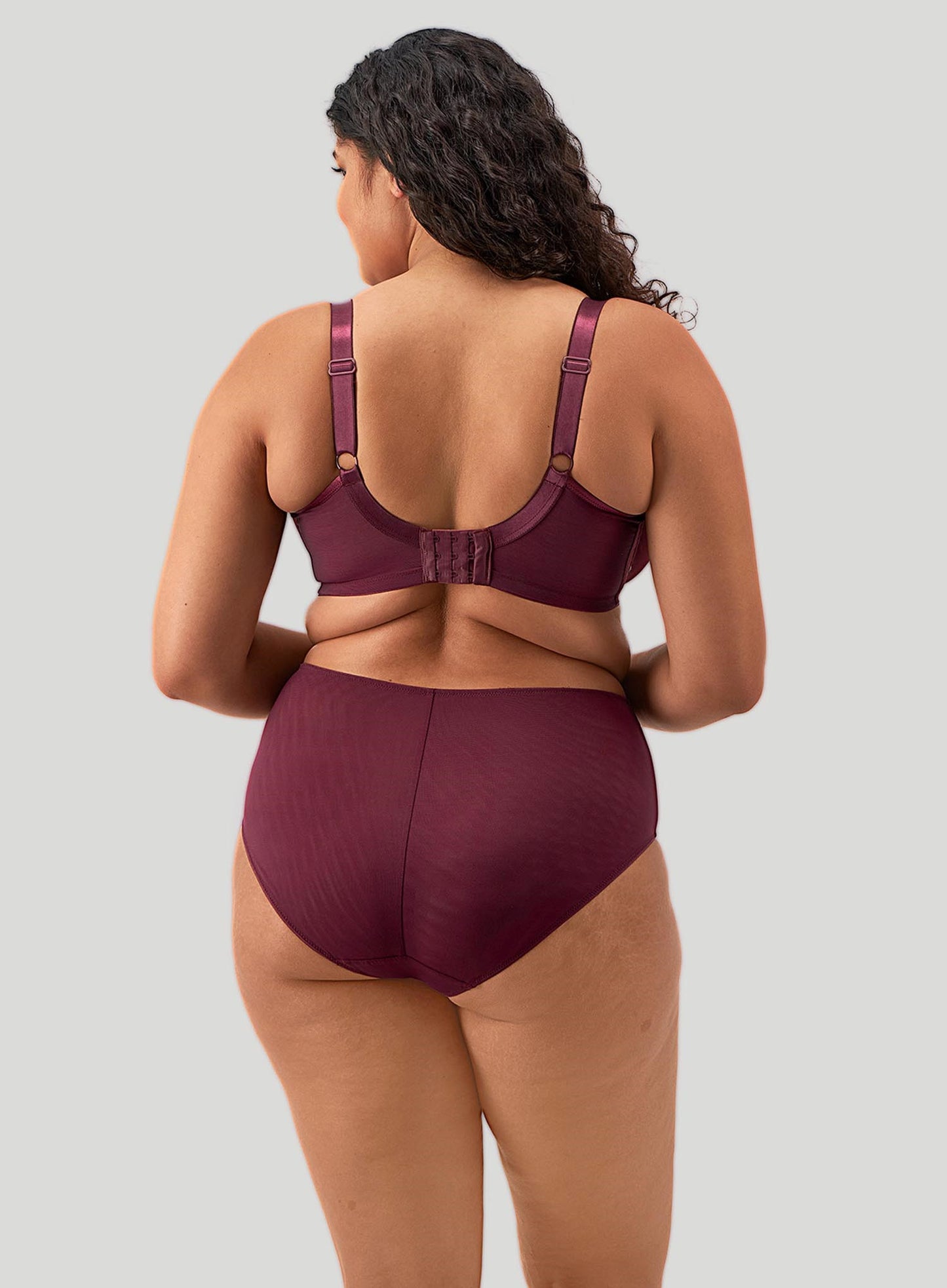 Elomi: Sachi Underwired Plunge Bra Cabernet