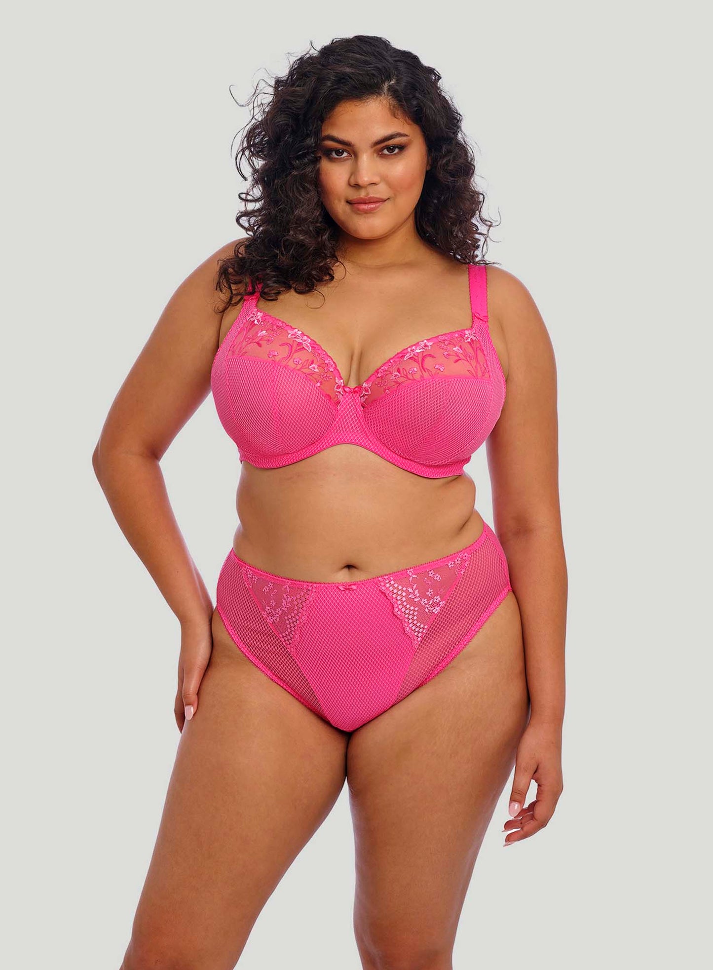 Elomi: Charley Plunge Bra Pink