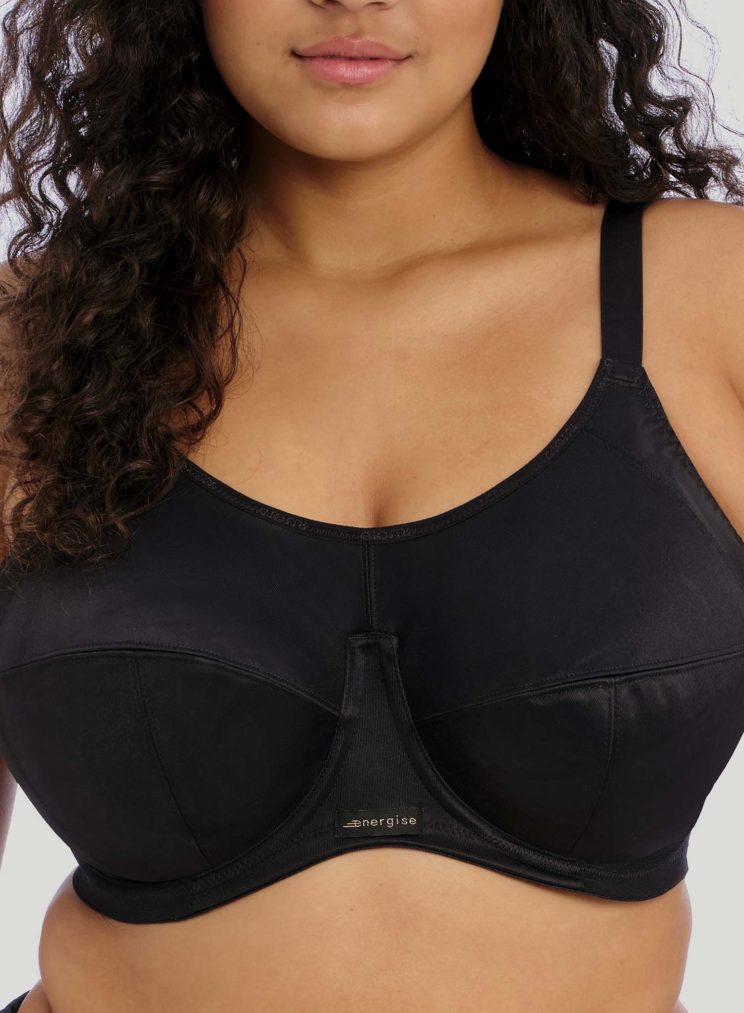 Elomi Energise Sports Bra With J Hook Black Energise Sports Bra DeBra s