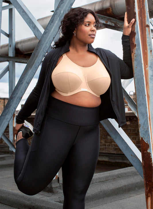 Elomi: Energise Sports Bra With J Hook Nude