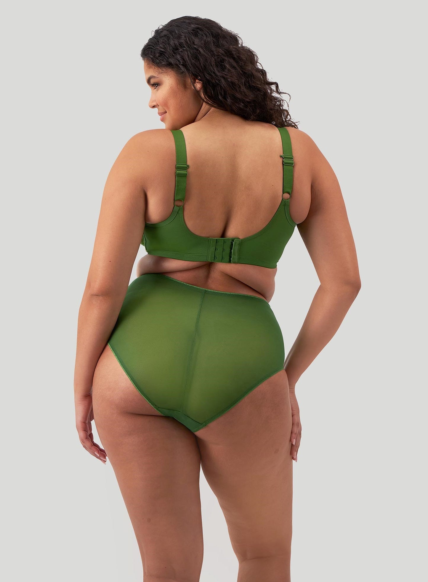 Elomi: Matilda Plunge Bra Jungle Green